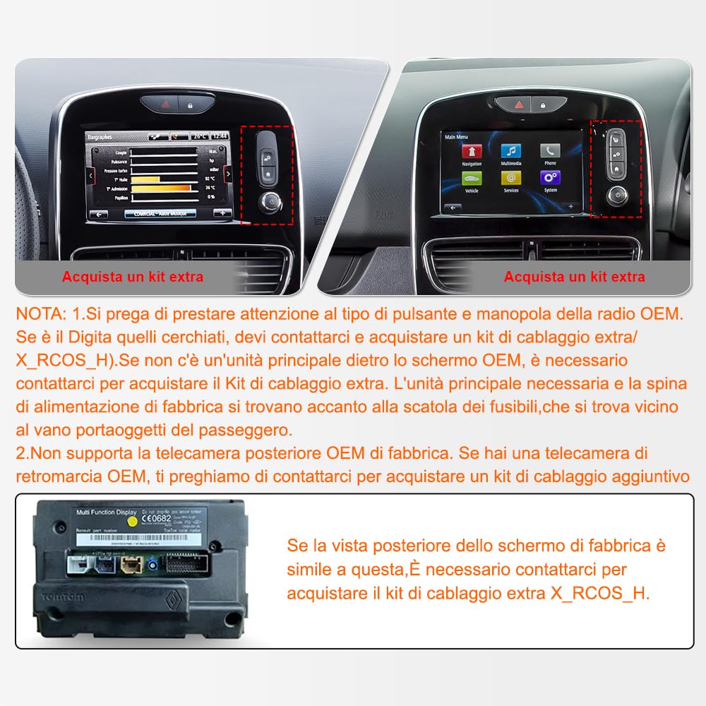 ACAVICA Autoradio per Renault Clio 4 (2012-2018) - Android 15, 8 Core 4+64GB, Schermo Touch 10.1", Wireless A-pple CarPlay & Android Auto, DSP, Bluetooth 5.0, GPS, Controllo al Volante