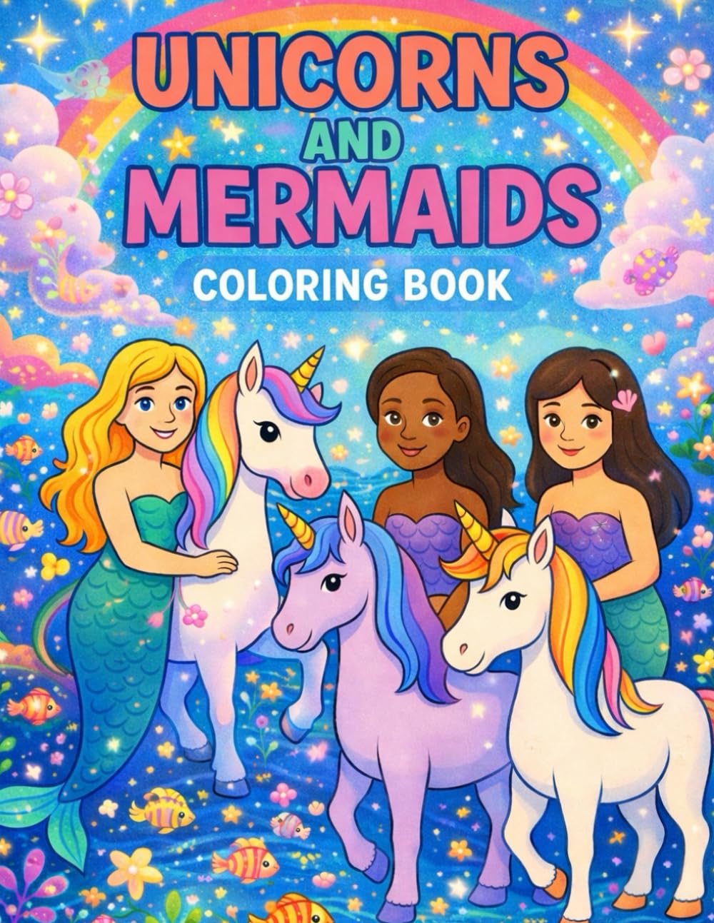 Mermaids, Unicorns & Magic Adventures: Discover a World of Sparkles, Seas, and Rainbow Dreams (Volume one)