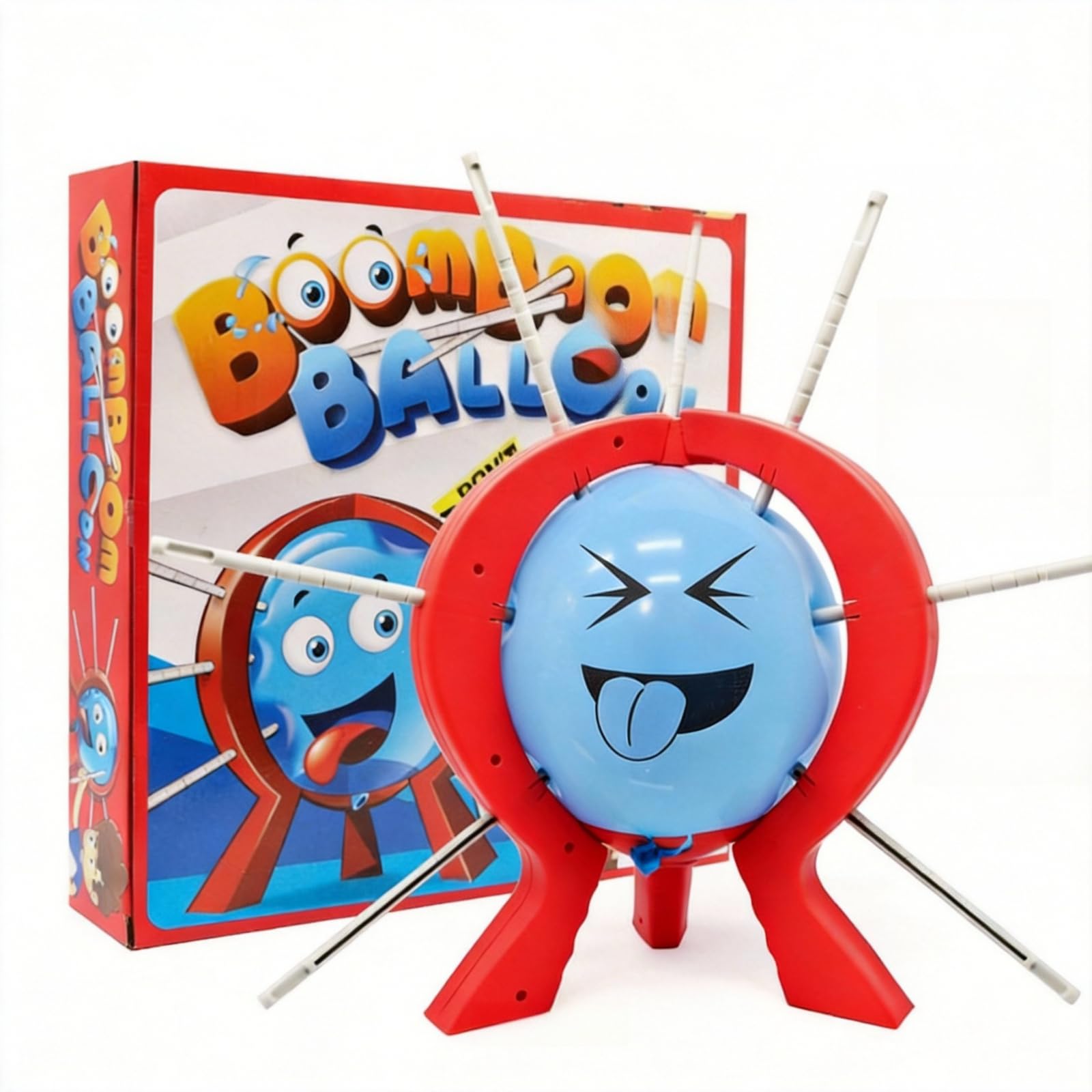 Balloon Blasting Game Multiplayer Party Game Blasting Balloon Family Party Game Interactive Tabletop Balloon Game Birthday Party Game (Red and blue)