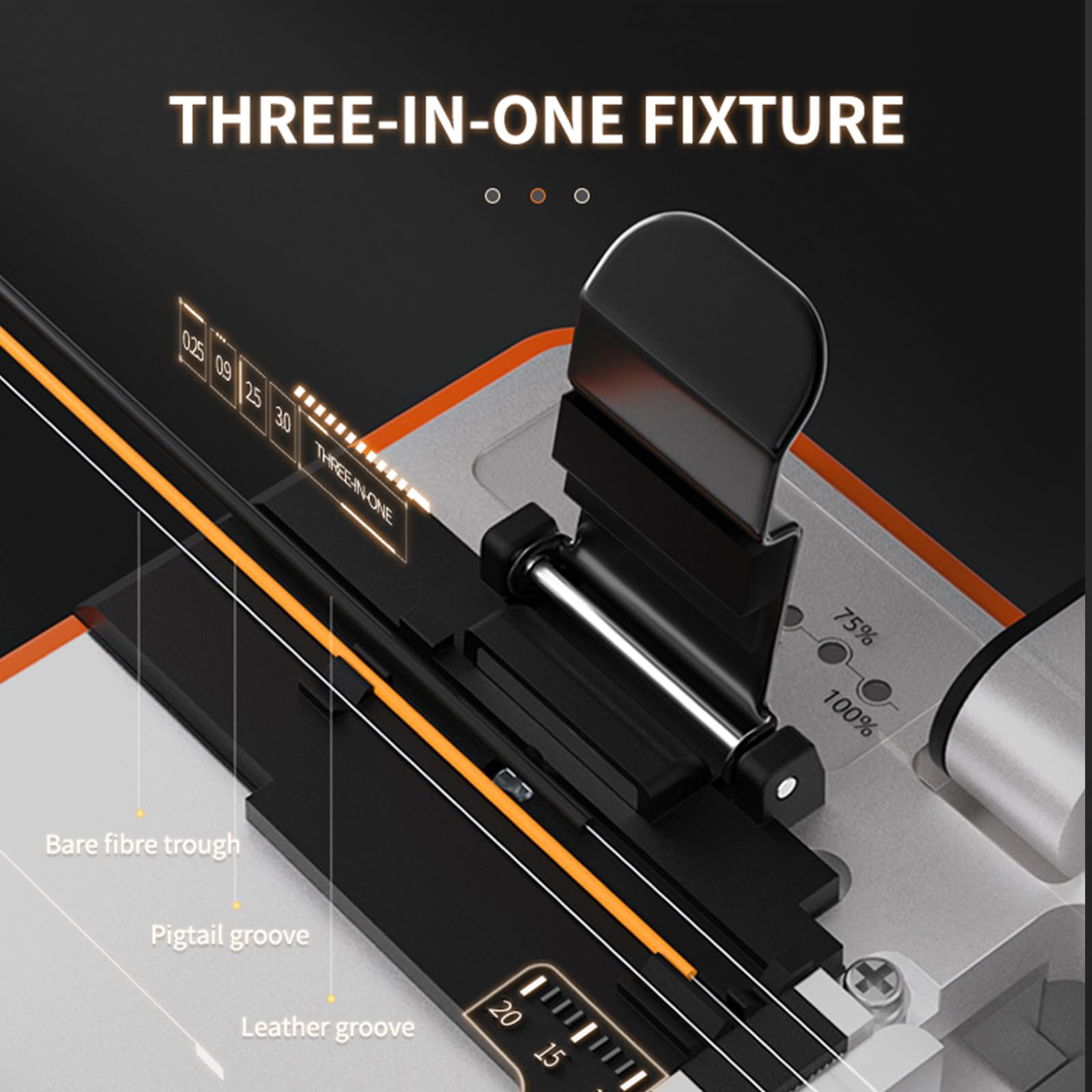 SHX-Q1S-DE Splitter in fibra ottica, apparecchio elettrico automatico, taglierina cavo ricaricabile, acciaio legato, alta precisione