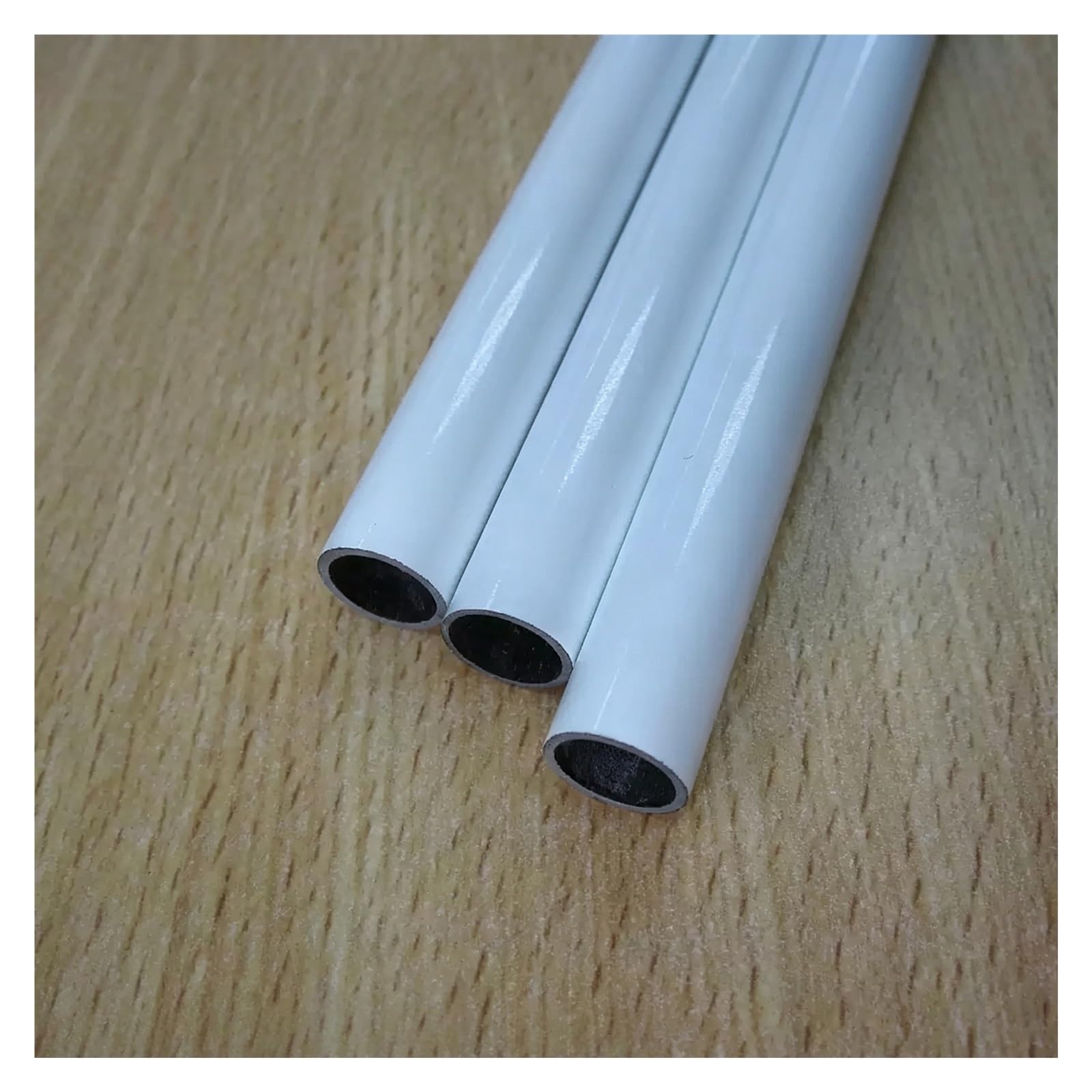 Tubo De Fibra De Carbono Tubo Redondo De Fibra De Carbono Blanca | Tubo Redondo Hueco Ligero De Fibra De Carbono De 1000 Mm Para Maquetas O Paraguas(34x30x1000mm)