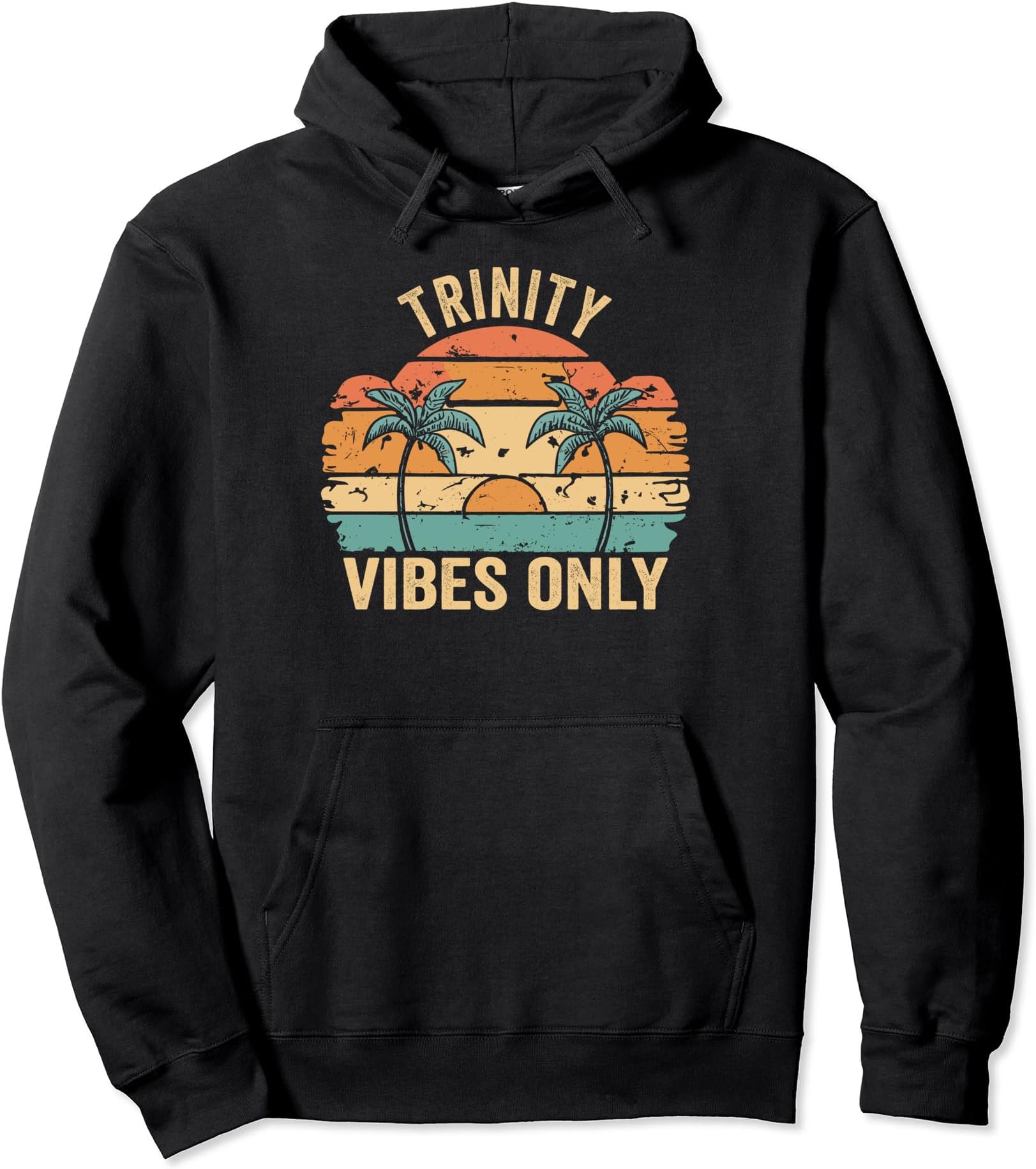 TRINITY Vibes Only Cute Retro Girls TRINITY Name Pullover Hoodie