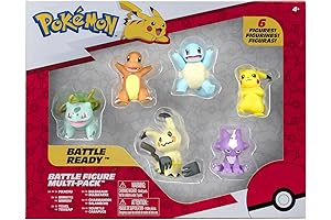 Mini Pokemon Figures Bulk - Set of 6 Iconic Characters