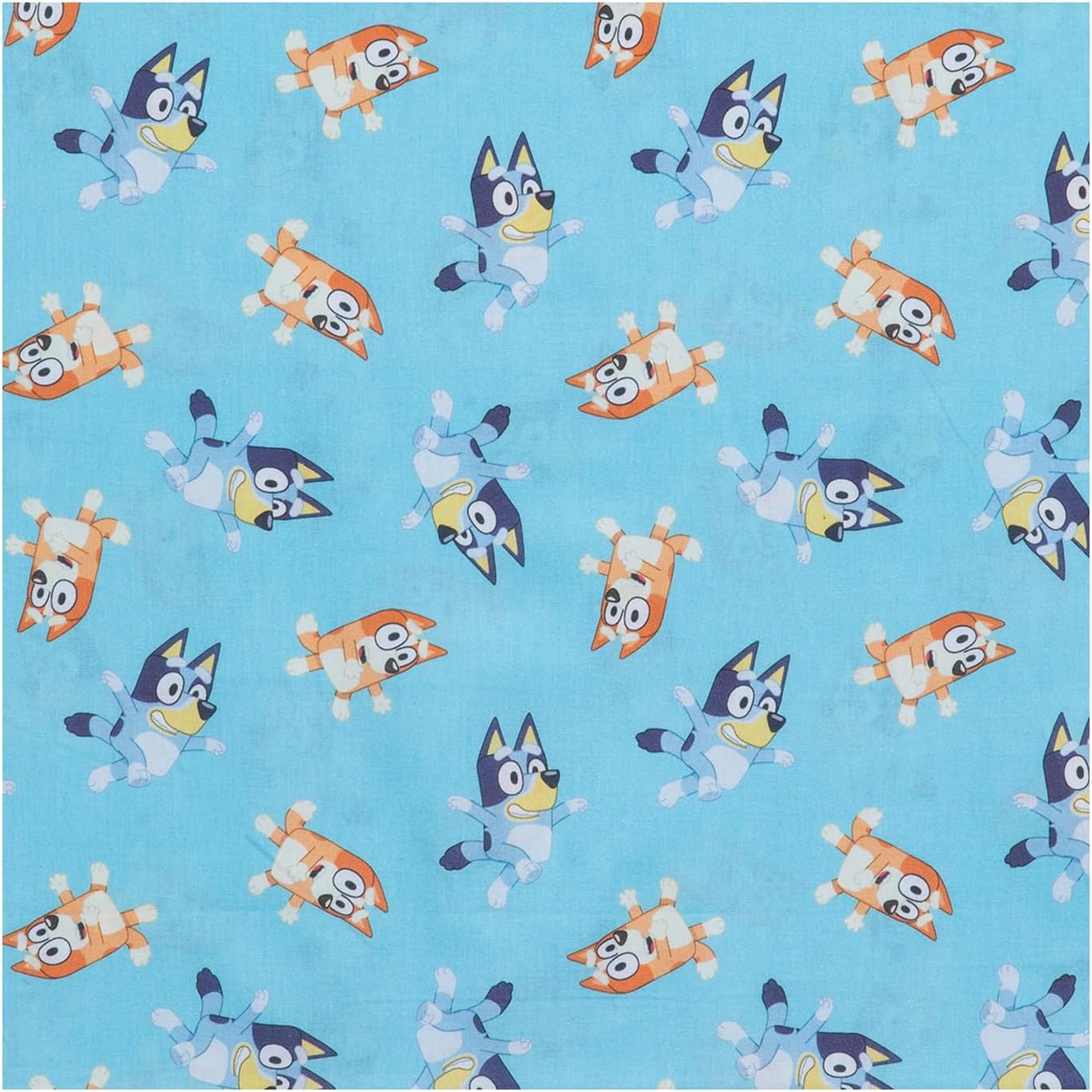 Hobby Lobby Bluey & Bingo Cotton Calico Fabric- 3 Yards - Printed Sewing Lightweight Precut Fabric for Clothes, Homeware & Accessories