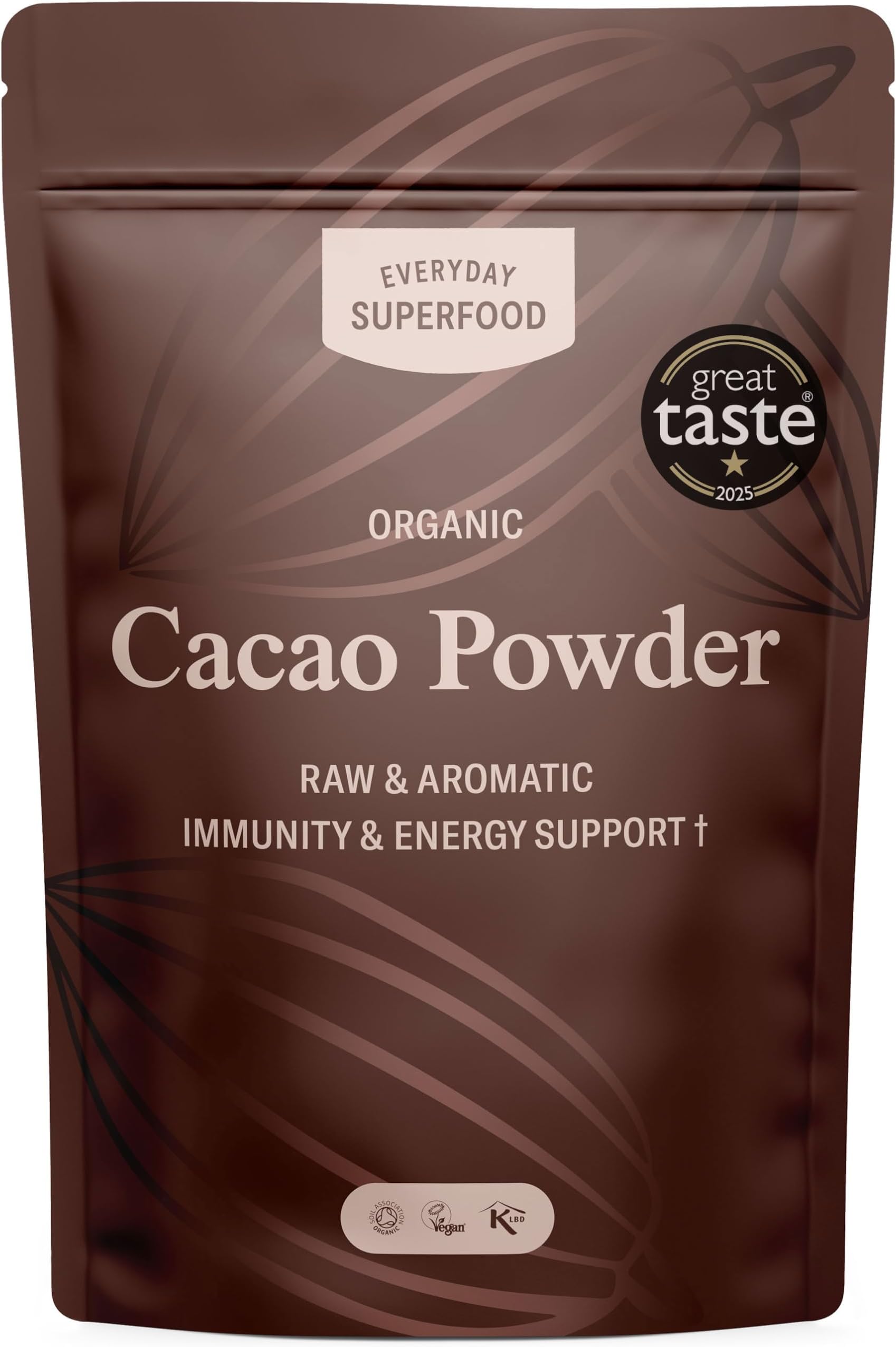 Organic Cacao Powder 900g Ceremonial Low Cadmium Coco Raw & Unsweetened, Single Origin, Ideal for Hot Chocolate & Baking, Available in Bulk, 1kg & 190g Cacao