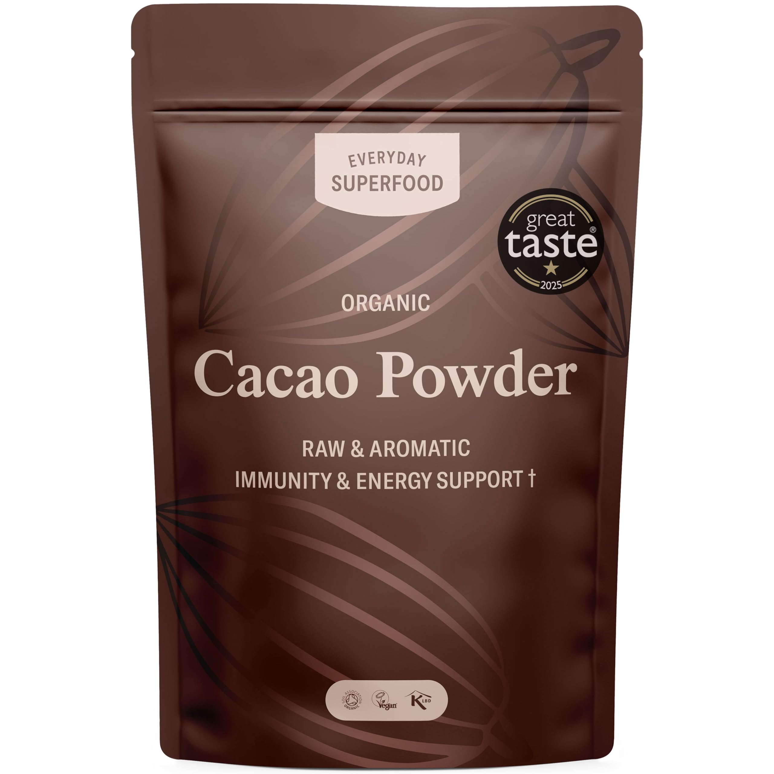 Organic Cacao Powder 350g Ceremonial | Low Cadmium | Great Taste Award Winner | Coco Raw Unsweetened | Ideal for Hot Chocolate & Baking