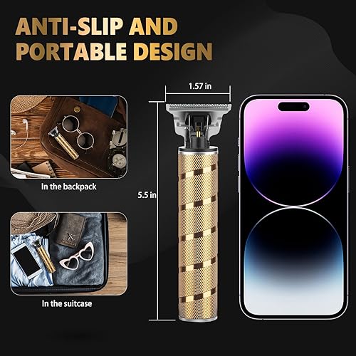 Miniatura 4 de Ufree Cortapelos para hombres recortadora de barba inalámbrica con hoja en T afeitadora eléctrica de afeitadora de bikini para hombres y mujeres kit