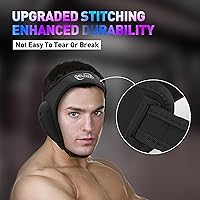 Vista 4 de Casco ajustable de lucha libre para BJJ, MMA Grappling y entrenamiento, protector de oídos y casco de protección de coliflor