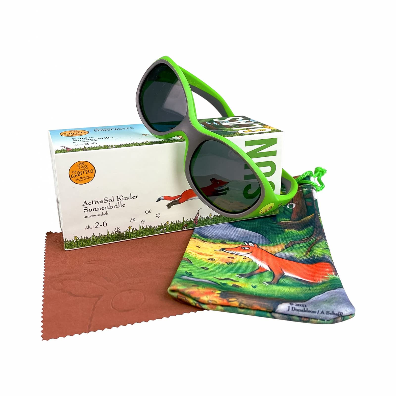 ActiveSol Kinder-Sonnenbrille Grüffelo, 2-6 Jahre, UV-Schutz, polarisiert