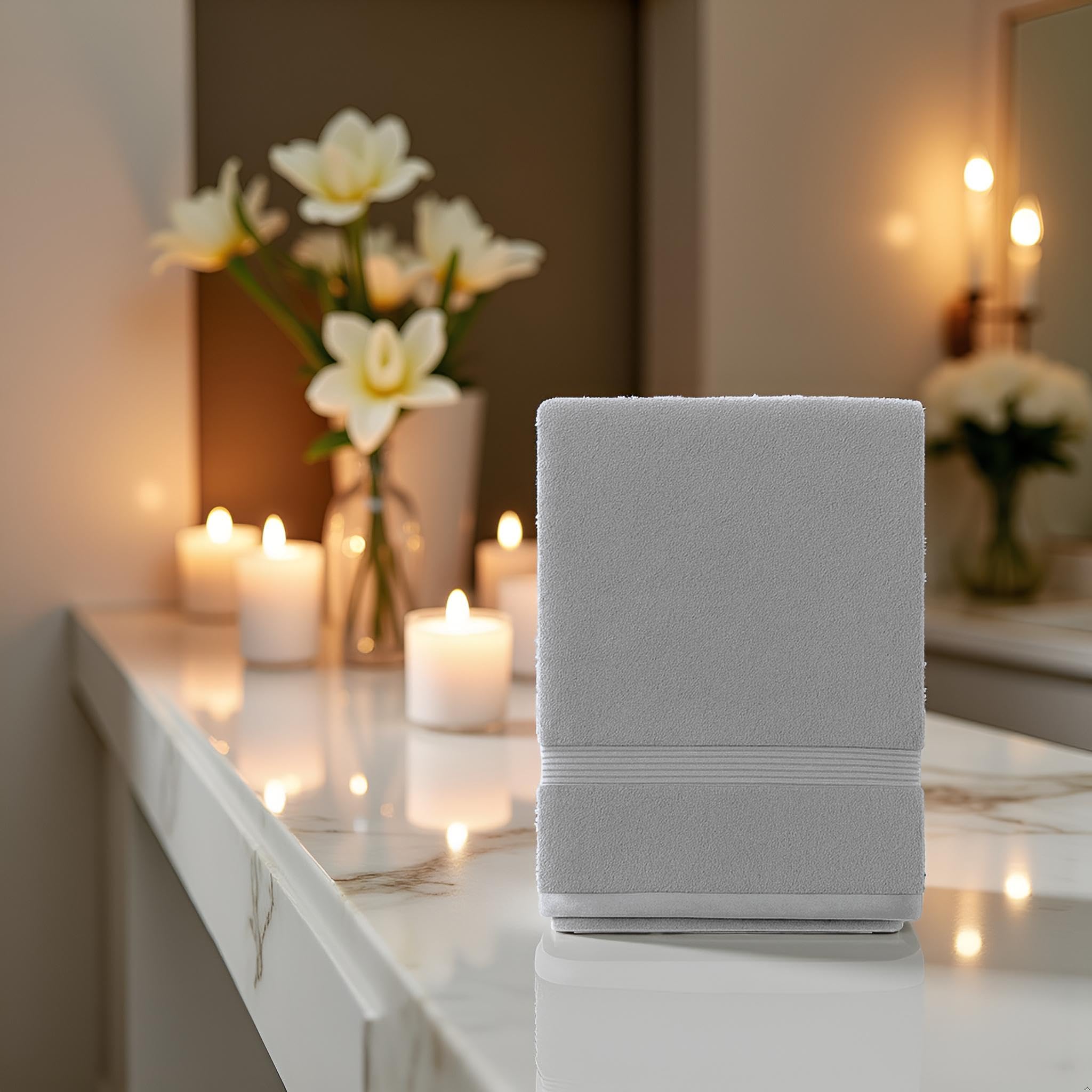 Diamond Tex Extra Large Bath Towels with Hanging Loop - Super Soft Luxury Egyptian Cotton Towels - 600 GSM Lint Free Fast Drying Towel for Gym Salon, Spa & Hotel Quality (90 x 150 cm Pack of 1)