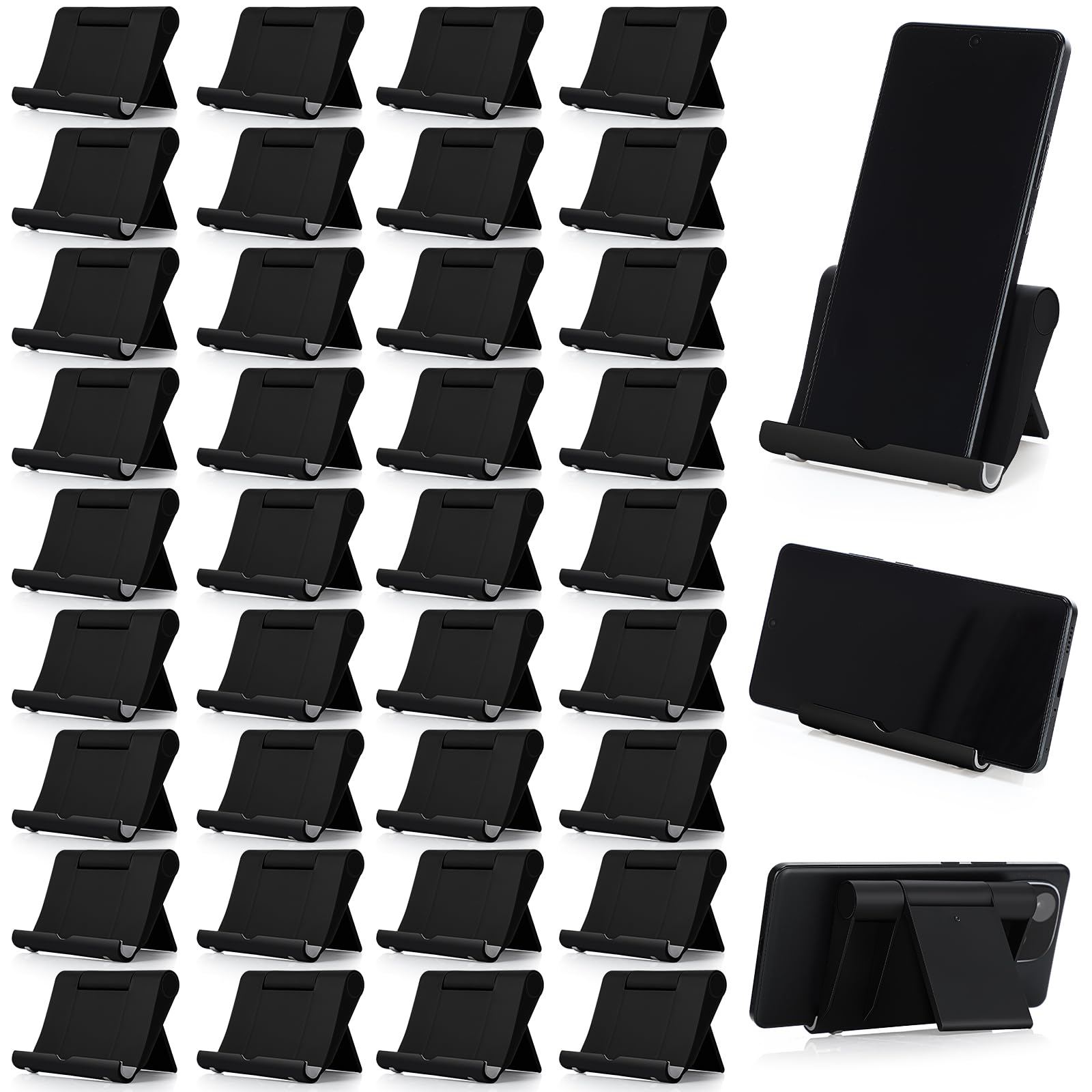 Wenqik 36 Pcs Cell Phone Stands Foldable Tablet Mobile Stand Adjustable Multi Angle Tablet Holder Compatible with Phone 15 14 13 12 11 Pro Xs Xs Max