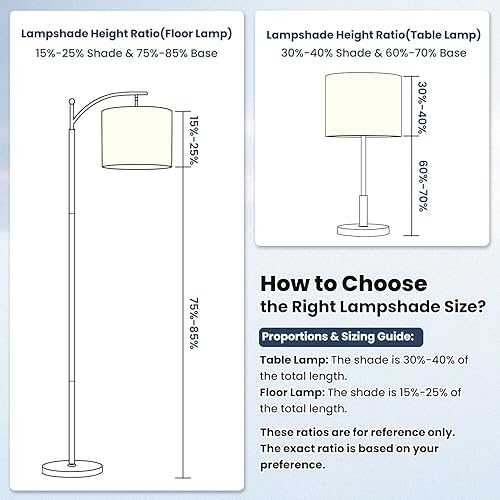 Miniatura 8 de Lamp Shades Set of 2 mid century retro 70s vintage Drum lampshades for Floor Lamps Table Lamps Pendant Light 11"x8.9" Replacement Large Lampshade