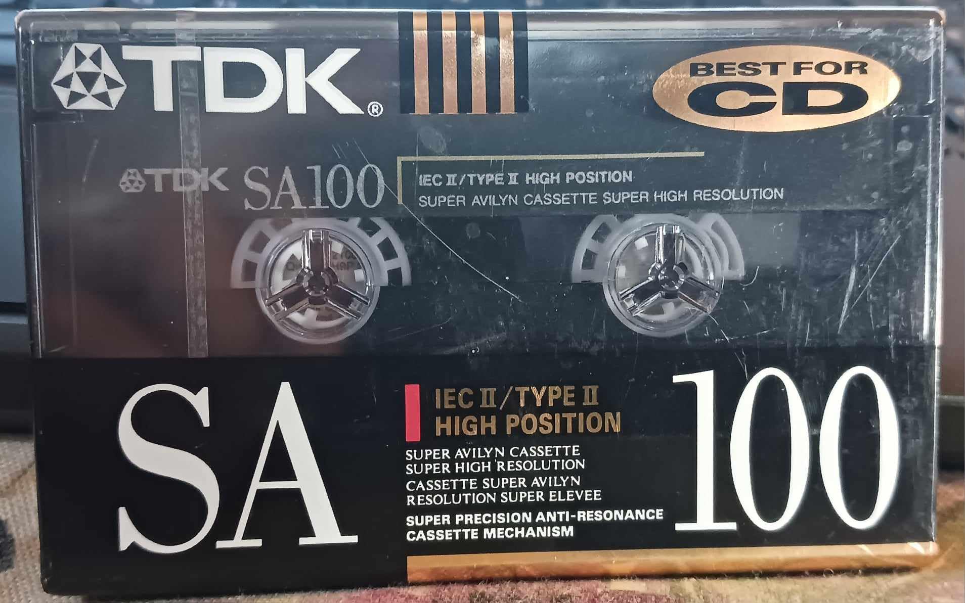 TDKSA 100 Super Avilyn Audio Cassette Tape - Type II High Position