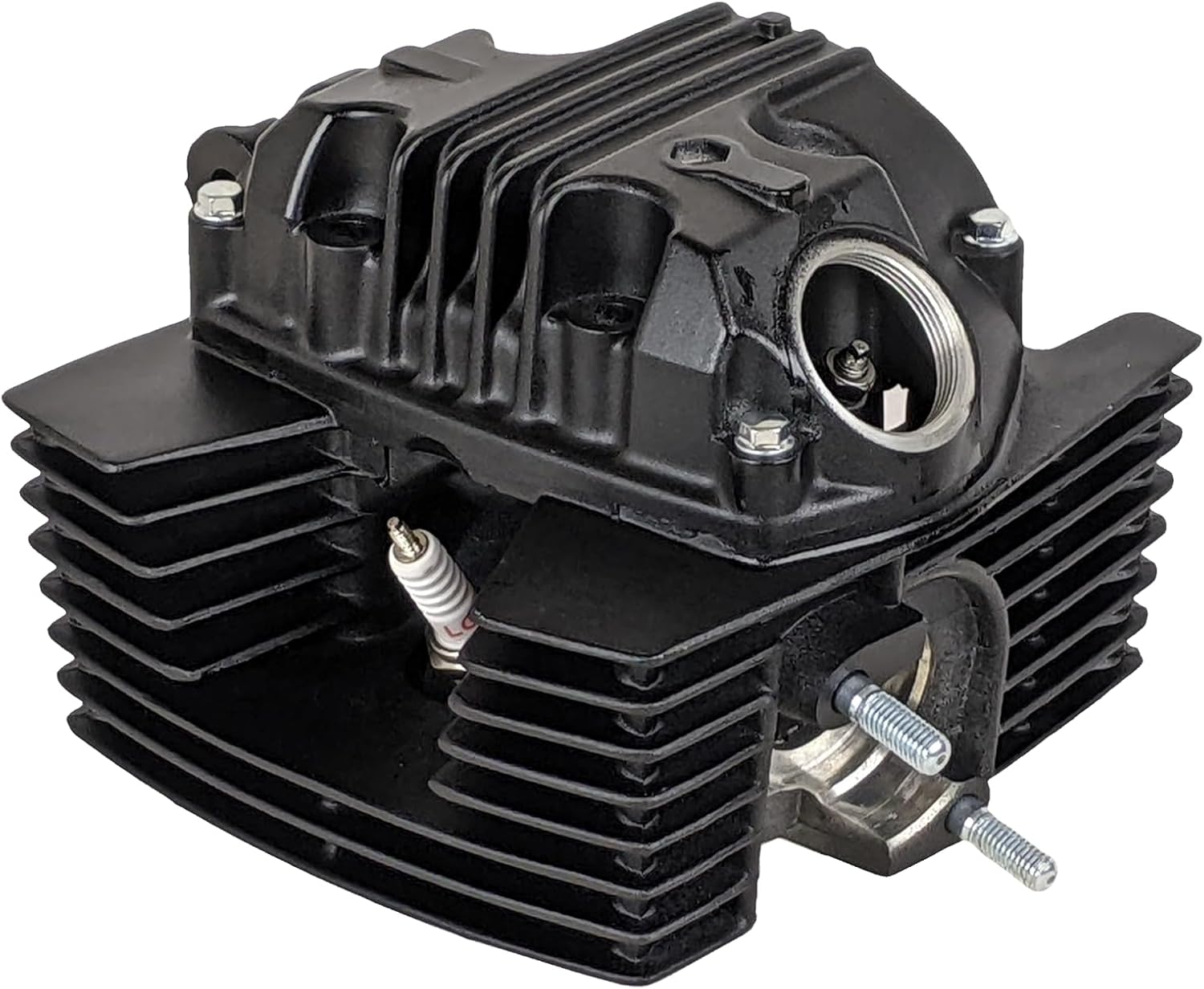 RedCap 61mm Cylinder Head Assembly for Cylinder 180cc GY6 Jonway GTX 250 EFI XMT 250 EFI Manual 6-Speed Motorcycle (Black)