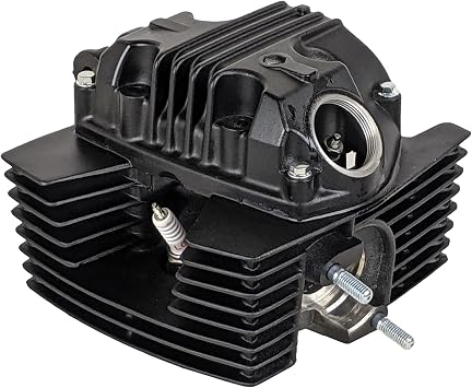 RedCap 61mm Cylinder Head Assembly for Cylinder 180cc GY6 Jonway GTX 250 EFI XMT 250 EFI Manual 6-Speed Motorcycle Black