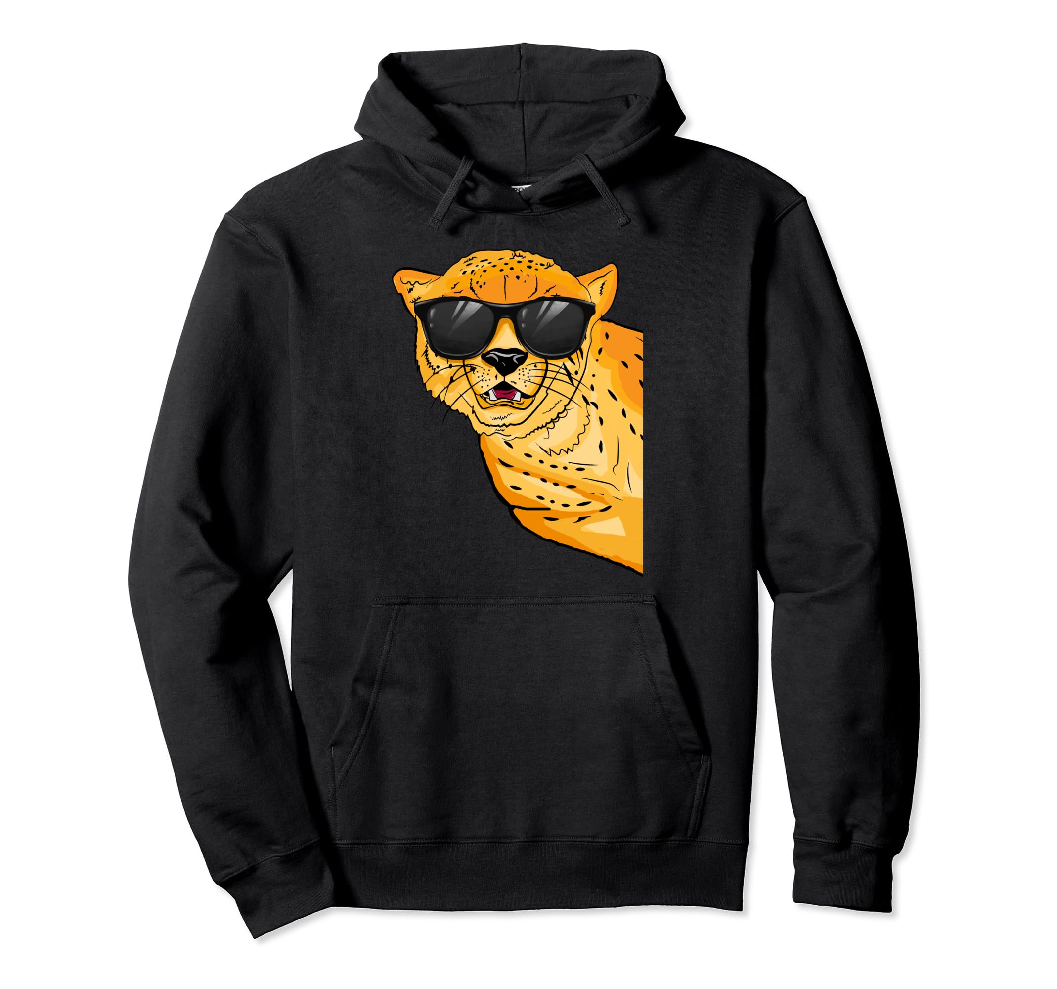 Cute Cheetah Lover Man Boy Kids Sunglases Pullover Hoodie