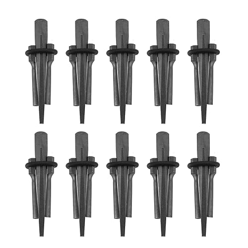 AMGSH Cuñas de cuña y plumas de 58 pulgadas  10 herramientas de mano para división de piedra de roca de granito de mármol de hormigón