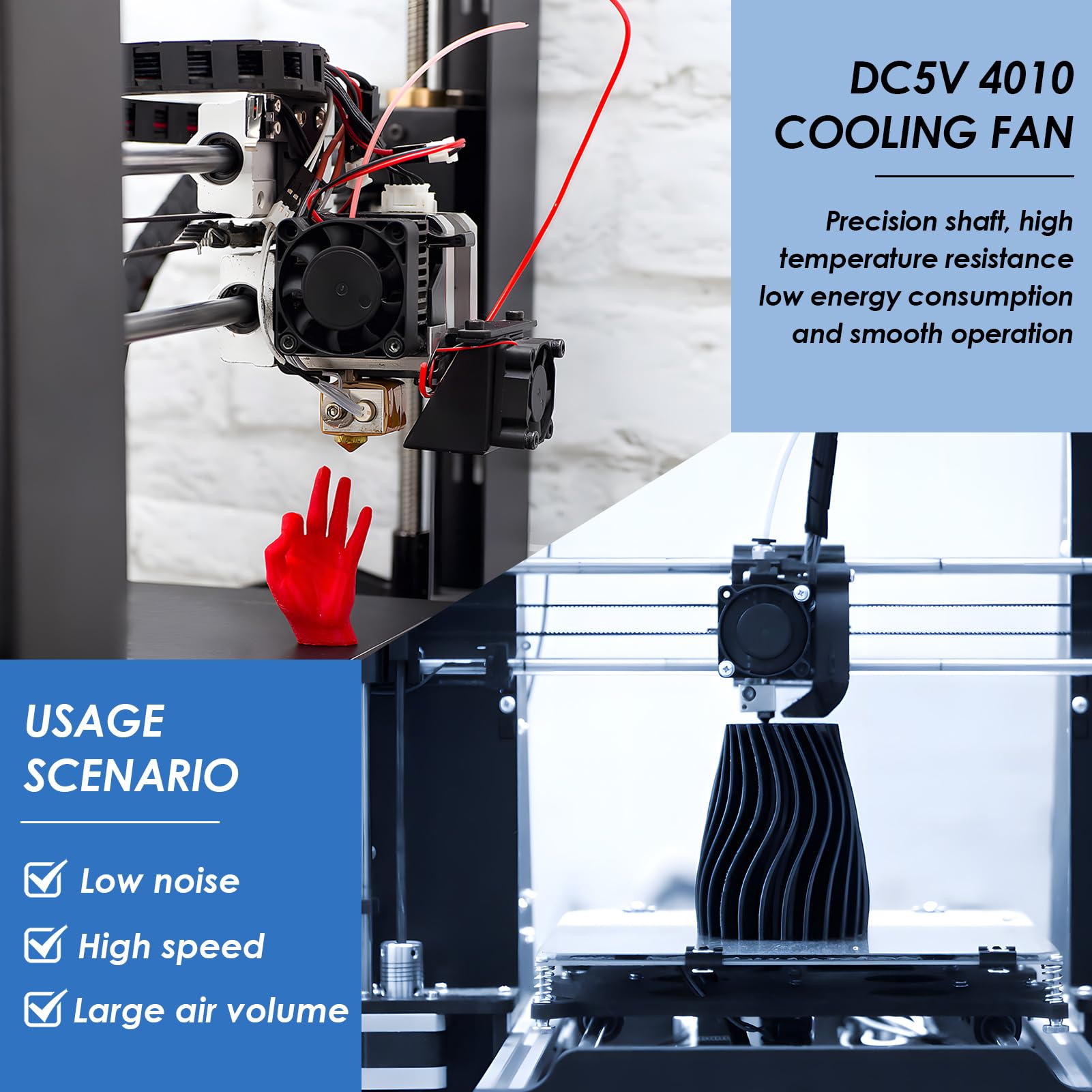 Ventole PC 40mm 5V - 2 Pezzi, Silenziose, Per Stampanti 3D, Router, NAS - Foto 6