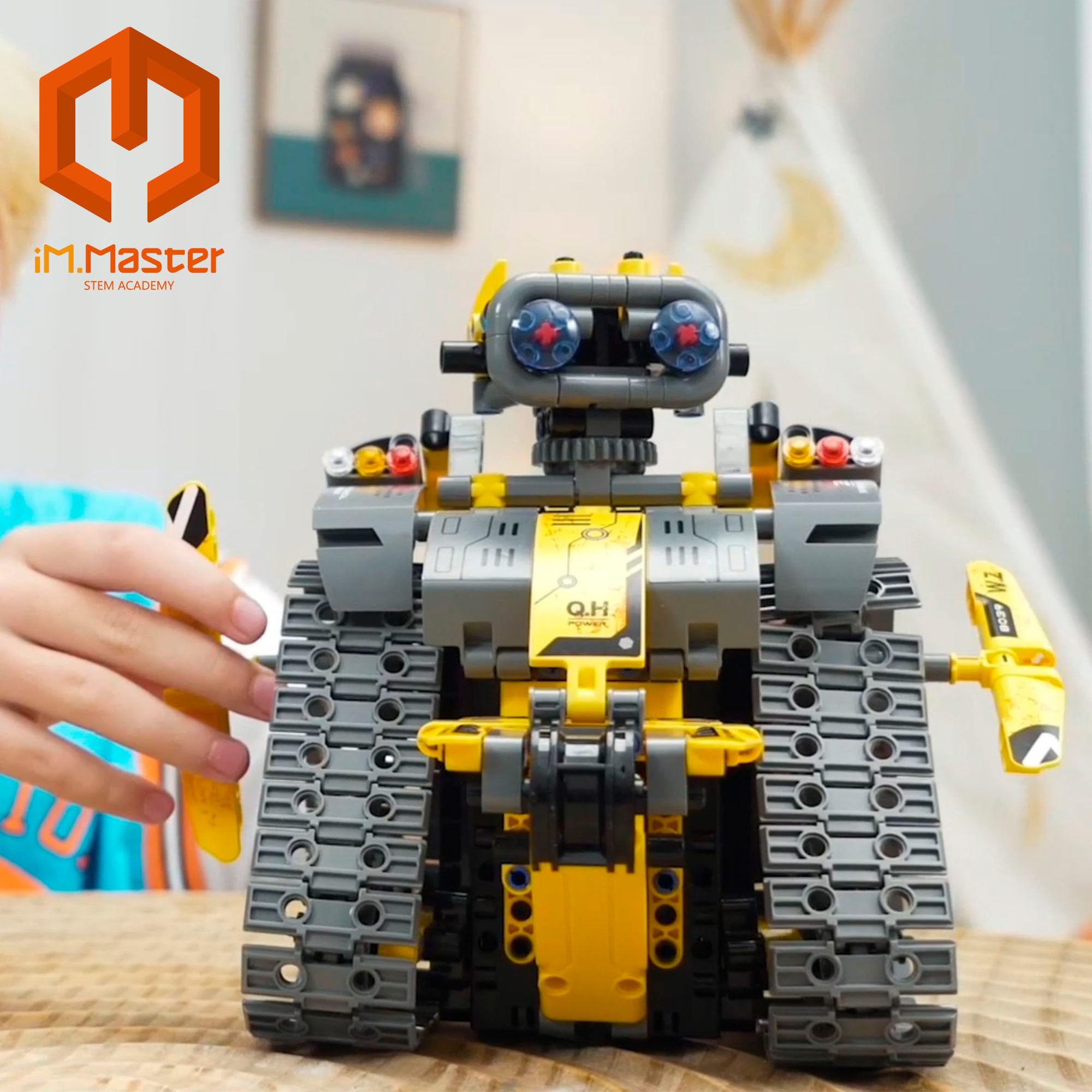COLORBABY iM.Master Robot teledirigido 3 en 1, 434 Piezas, Radiocontrol 2.4GHz, Montaje mecánico, Diseño articulado, Transformación en 3 Modos, Estructura Robusta con Piezas móviles (85458)