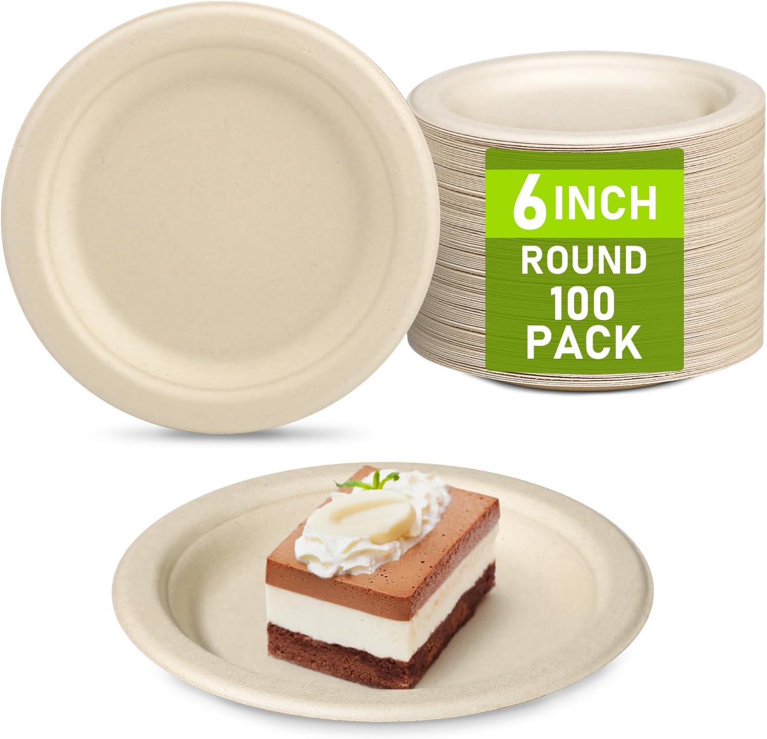 Classic White Dessert Plates, 300 ct 6 3/4" (17 cm