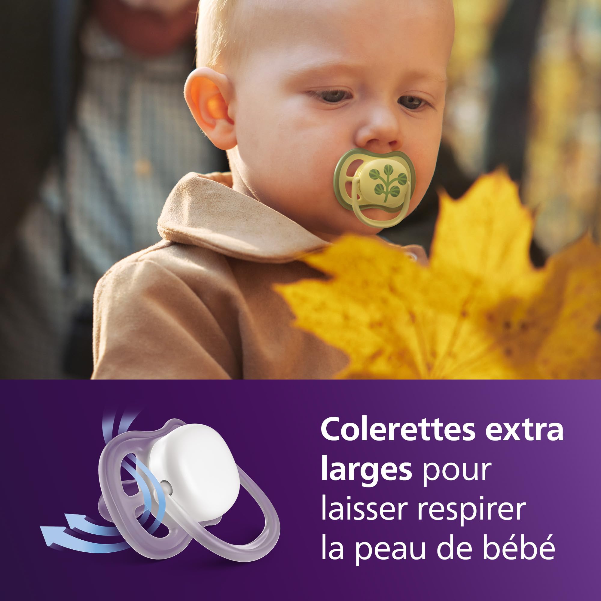 Image secondaire de Philips Avent Sucettes Ultra Air - Tétines Orthodontiques en Silicone pour Bébés 18 Mois+