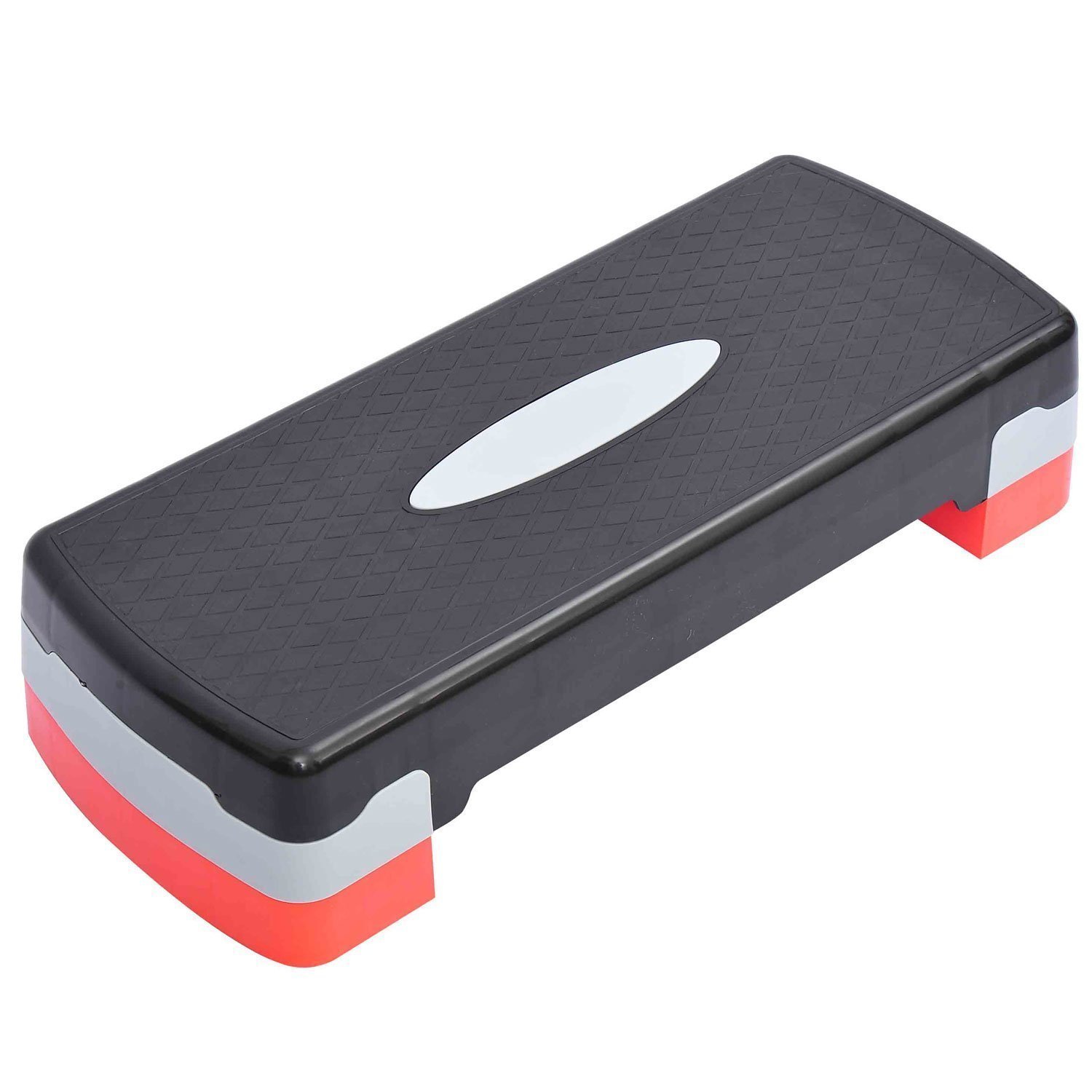 Gym Aerobic Stepper Board with Adjustable Height (Orange)-image-24