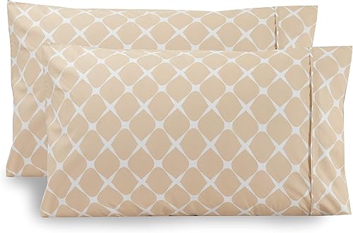 Miniatura 1 de Elegant Comfort - Juego de fundas de almohada ultrasuaves de 2 piezas, 1,500 hilos, microfibra de doble cepillado, resistente a las arrugas, tamaño