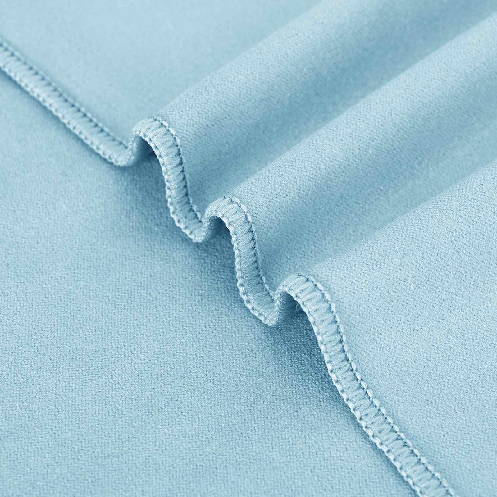 Außenstuhl Handtücher 2 pcs Blau 130 x 60 cm Polyester Polyamid schnelltrocknend saugstark mit rutschfestem Taschen-Design für Garten Terrasse Outdoor Komfort