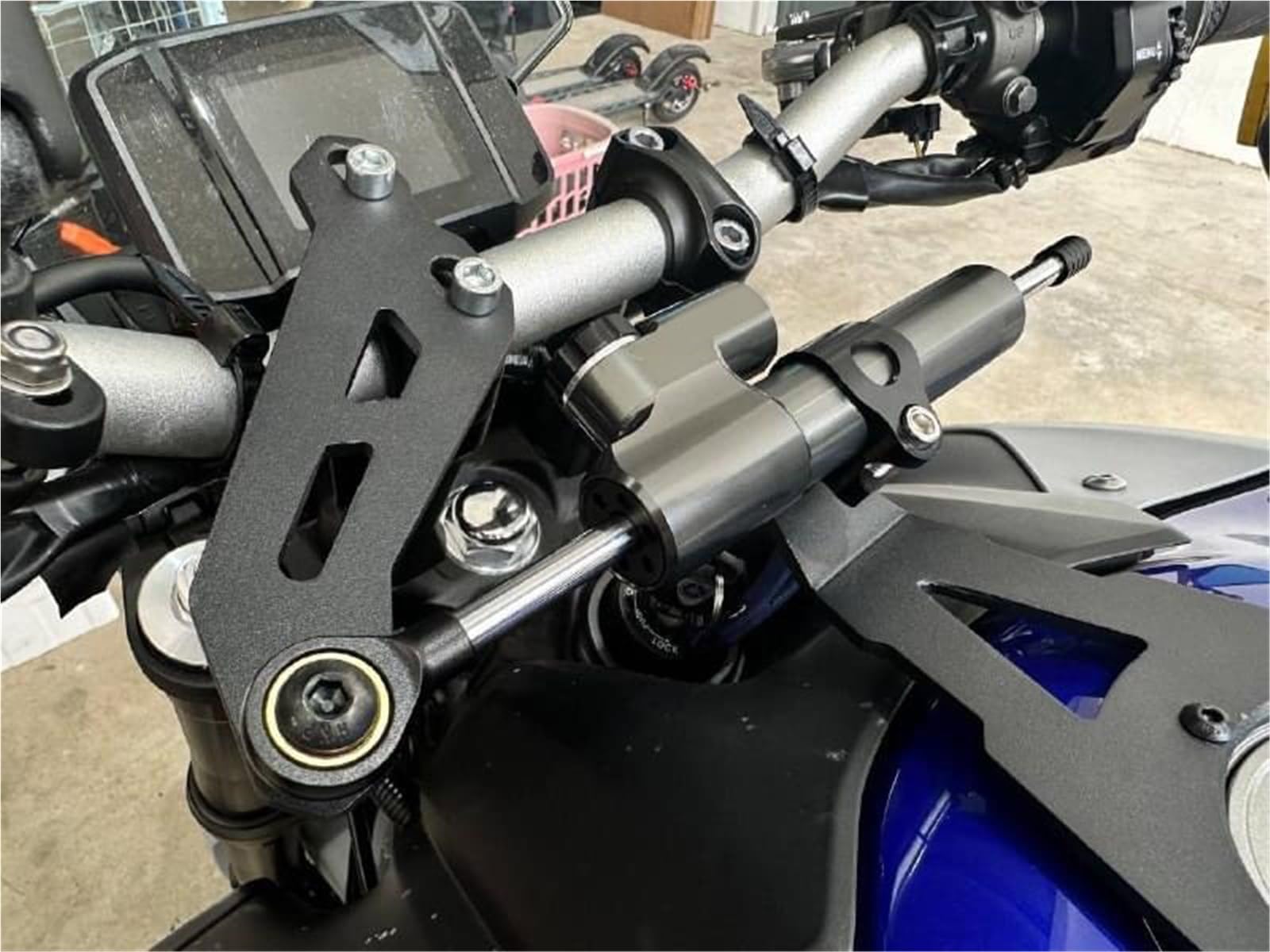 Per YAMAHA MT 09 2021 2022 2023 Stabilizzatore Ammortizzatore Di Sterzo Moto Staffa Supporto Kit