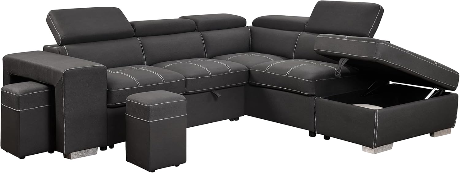 Taikonaut Modular Sectional Sofa, L Shape Sofa Couch with Storage
