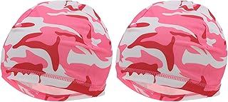Gorro de ciclismo transpirable que absorbe el sudor, forro de tela de seda de leche, ayuda a la sensación de hielo, 24 x 19 cm, 2 unidades