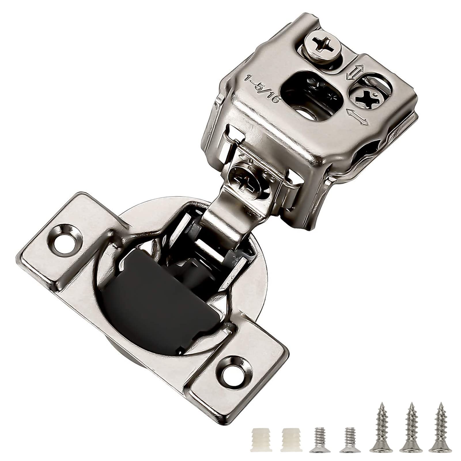 Buy FURNIWARE 10 Pieces Soft Closing Hinges, 15/16 inch