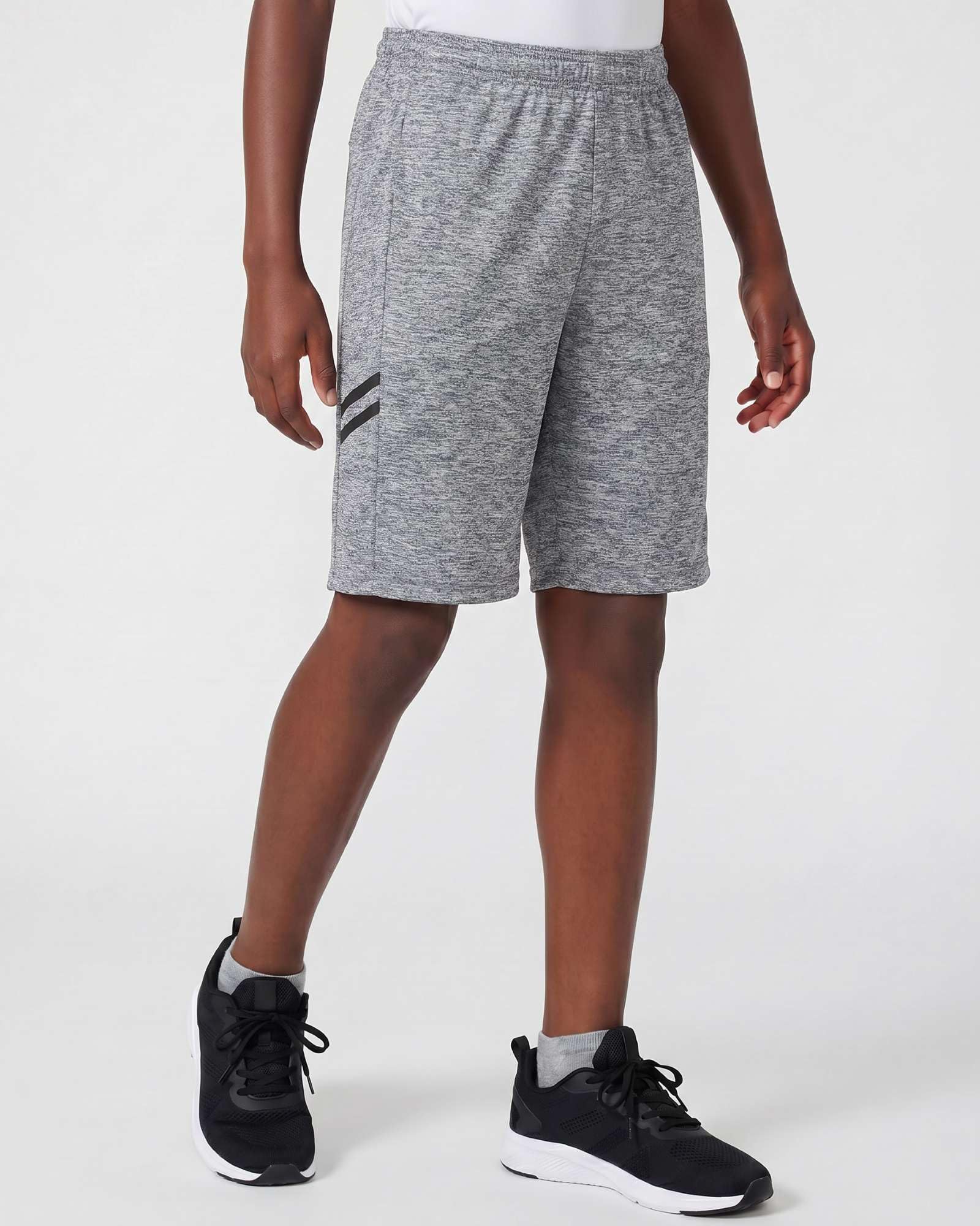 5 Pack: Quick Dry Fit Dri-Fit Big Boys Girls Youth Clothing Knit Active Athletic Performance Basketball Soccer Lacrosse Tennis Exercise Summer Gym Teen Shorts -Set 5- Small (6/7)