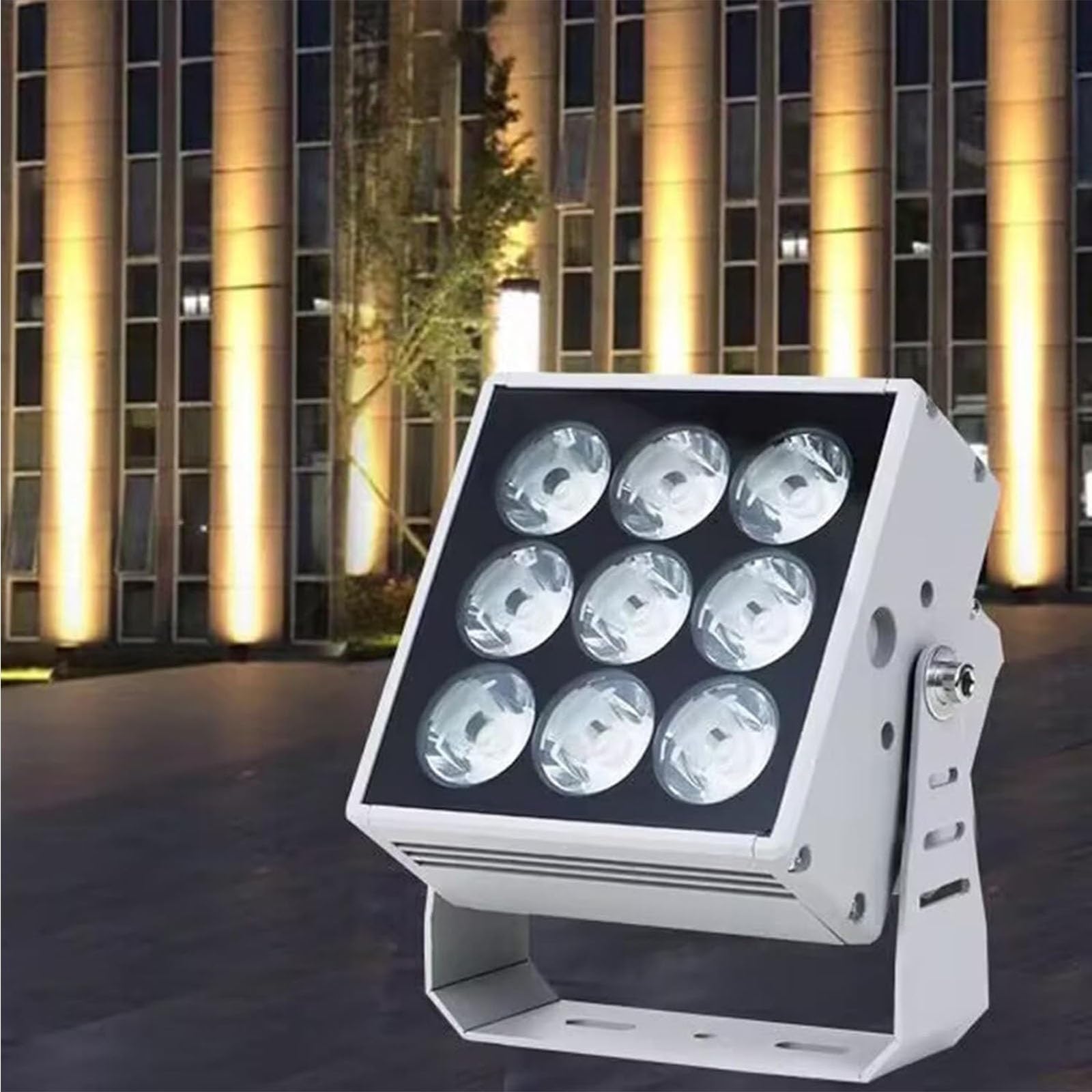 Focos Para Exteriores - Foco LED De Largo Alcance, Iluminación Para Árboles COB De 110-230 V CA, Luces De Paisaje Impermeables IP65, Uces Del Césped Del Patio De La Villa Con Jardín(White Light)
