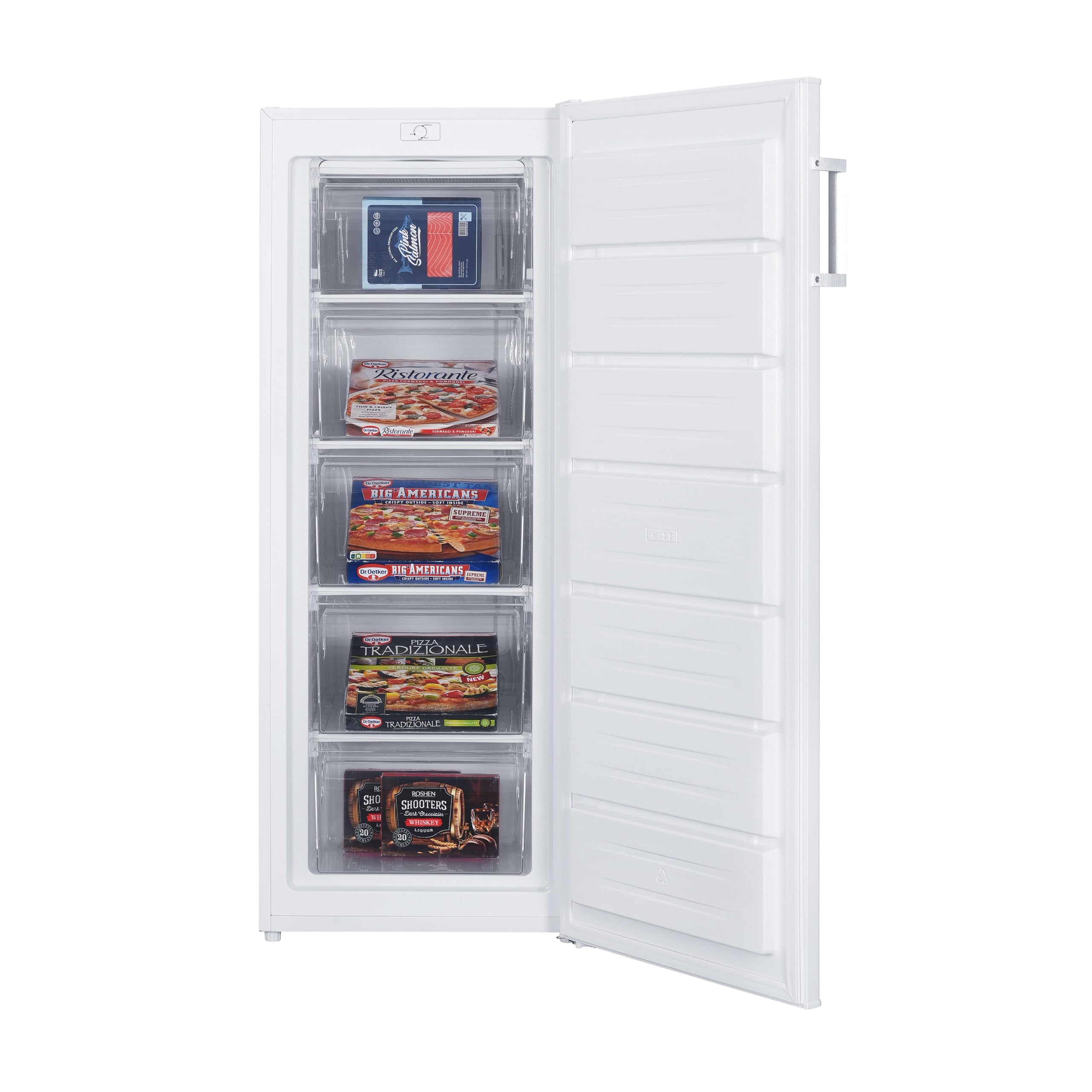 Schneider SCCA163-WE - Congélateur armoire 168L Blanc