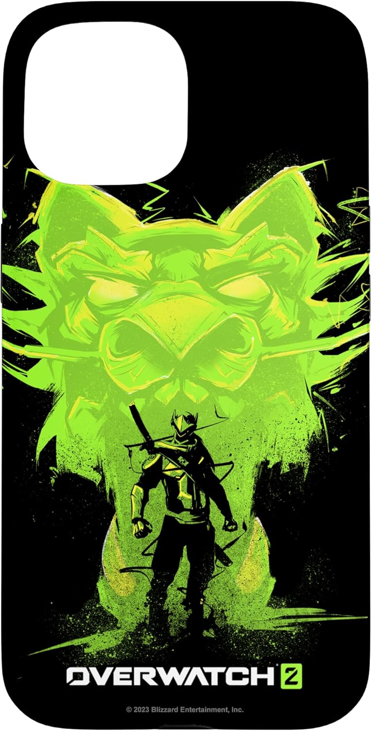 iPhone 13 Overwatch 2 Genji Green Dragon Damage Hero Portrait Case