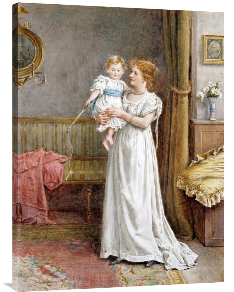 Global Gallery Budget GCS-265059-36-142 George Goodwin Kilburne The Master of The House Gallery Wrap Giclee on Canvas Print Wall Art