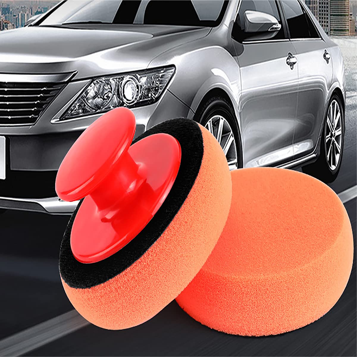 Kit De 5 Tampons éponge Polissage Cire Polissage Polissage Pour Voiture