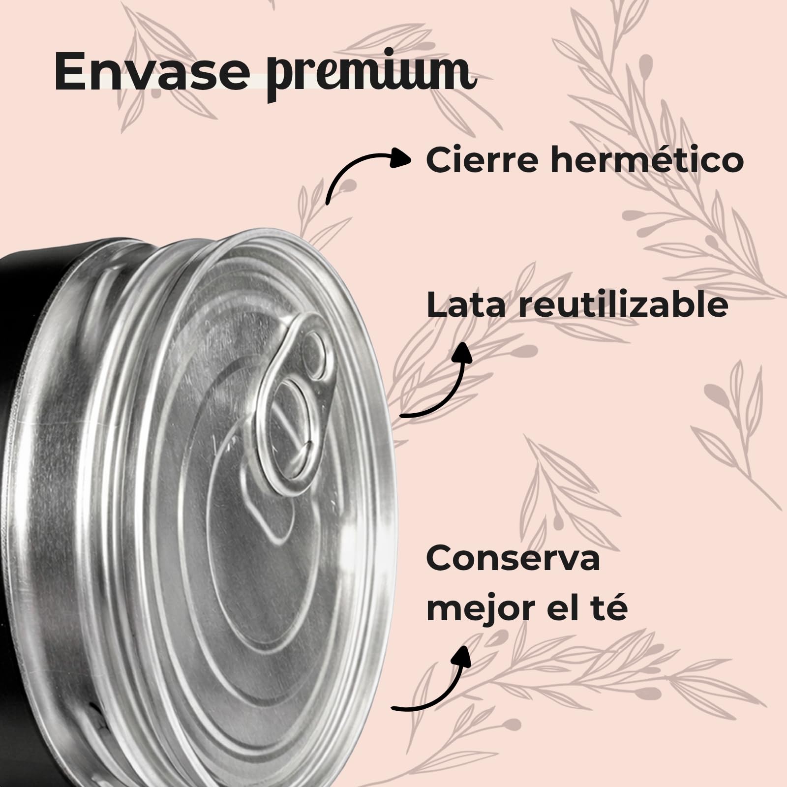FUSIONATE Rooibos Cacao y Coco 150g Alternativa Chocolate Caliente Infusión Sin Cafeína