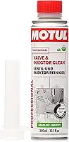 Motul - Aditivo Valve & Injector Clean (300ml) | Limpador de bicos injetores e válvulas para gasolina | Elimina depósitos e restaura a performance do motor