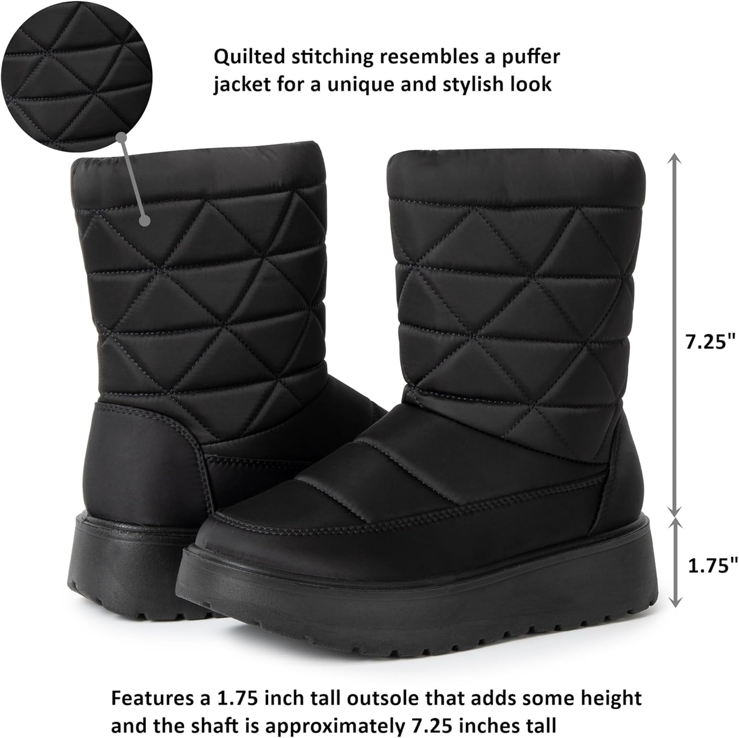 Alpine Swiss Zoey Women’s Winter Boots | Waterproof Snow Booties | Faux Fur Lined Warm Cozy Comfortable | Anti-Slip Sole | Stylish Outdoor Shoes