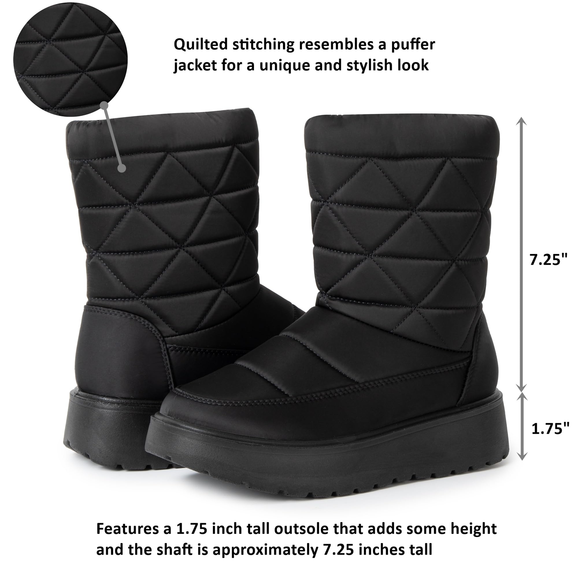 Alpine Swiss Zoey Damen-Winterstiefel, wasserdicht, mit Kunstfell gefüttert