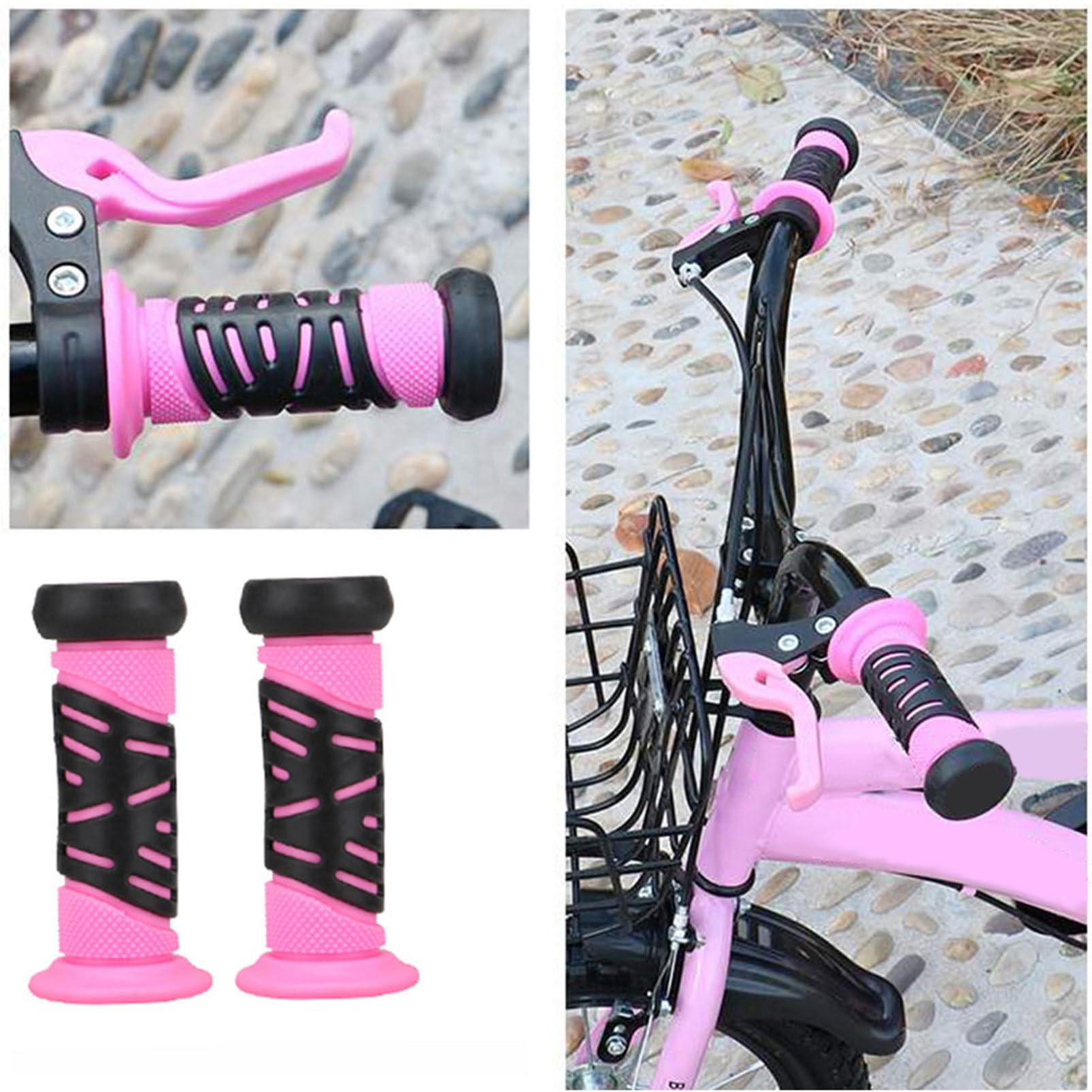 BESPORTBLE Lot De 3 Paires De Poignées De Guidon pour Enfants en Caoutchouc Souple Et Confortable Adaptées Aux Trottinettes pour Enfants