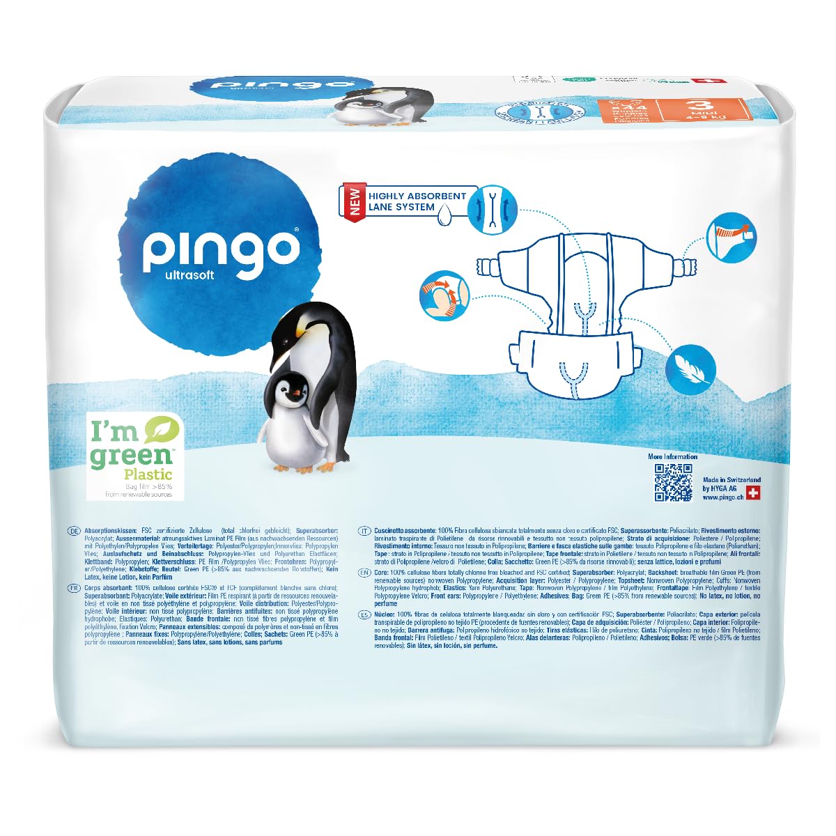 Pack ahorro Pañales T3 (4-9kg) Pingo 176 Uds