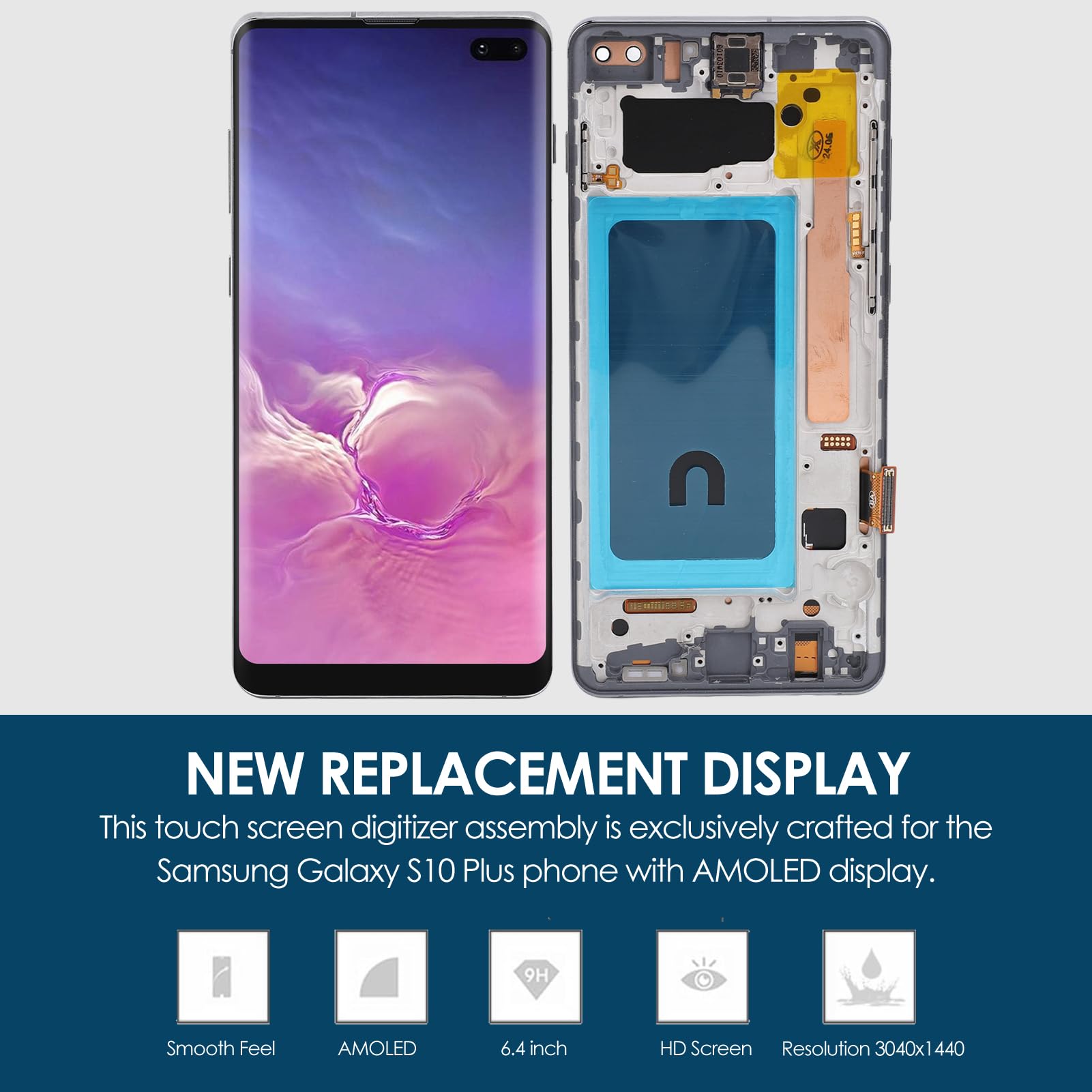 Annadue Display Ersatz Für Samsung S10 Plus - Komplettset Mit Werkzeug