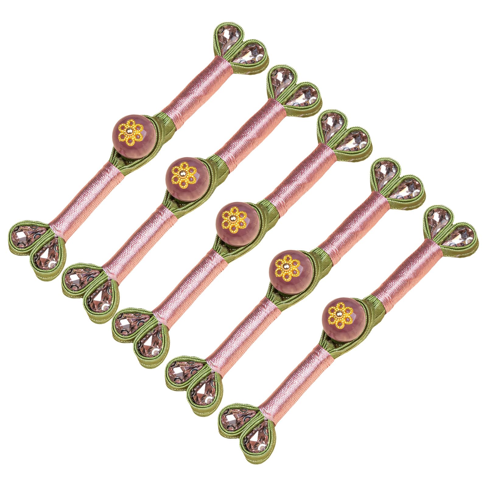 Zxfdsfdbnm Ii 5Pcs Cheongsam Knot Button Decorative Chinese Knot Button Sewing Closure Fasteners For Dress Cloaks Coat Decoration Sateen Tailcoat Tie Clip