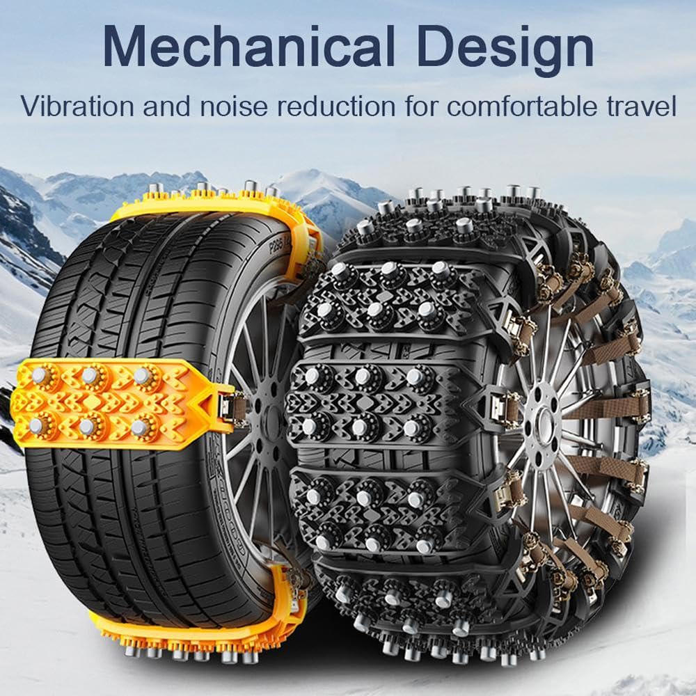 Cadenas Coche Nieve para Smart #1 2023-pr, Austables Antideslizante Cadenas, Instalación Rápida, para Carreteras con Hielo y Nieve, Cadenas Nieve,B-6PCS