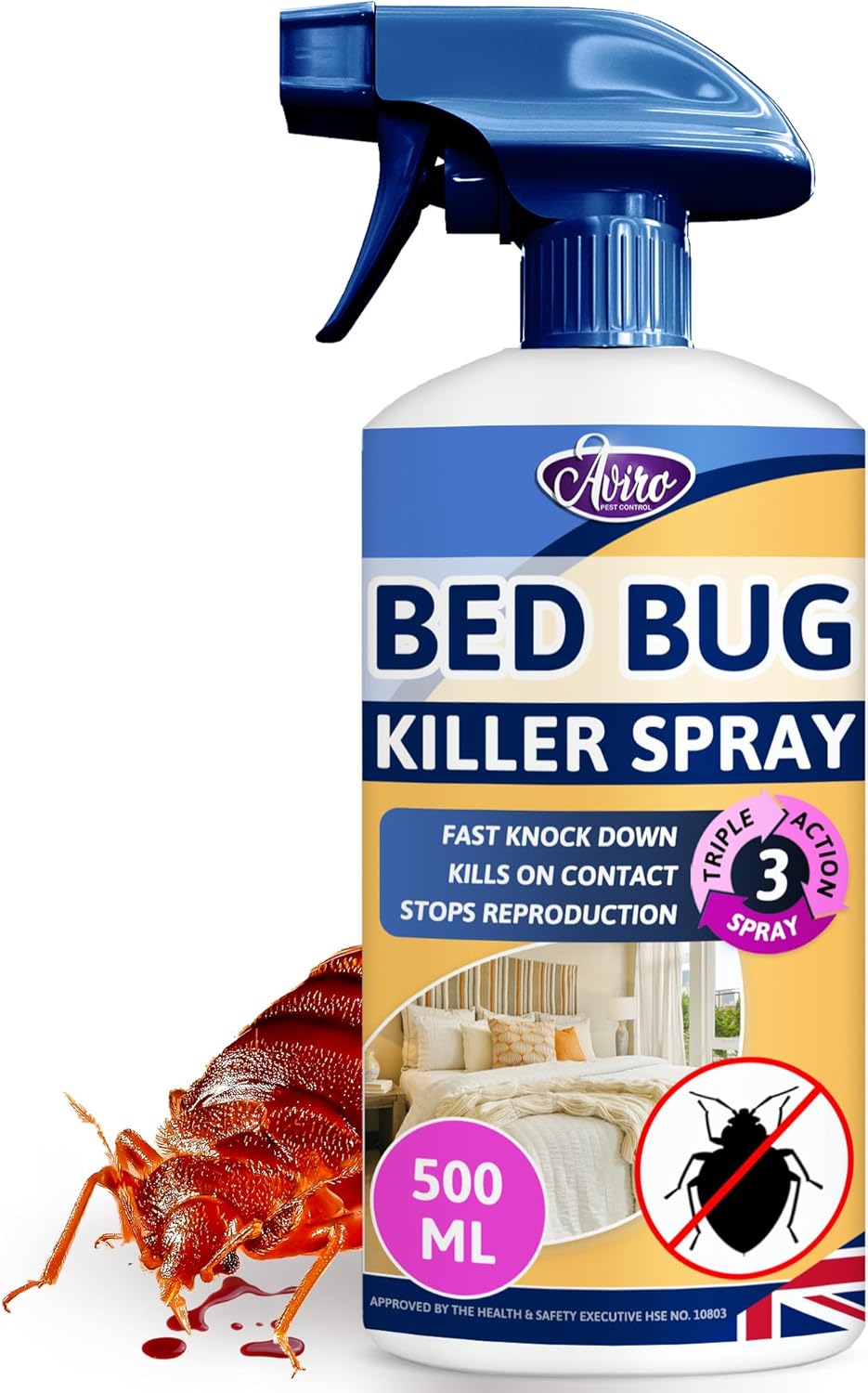 Aviro Bed Bug Killer FastActing Bed Bug Spray for Immediate Control