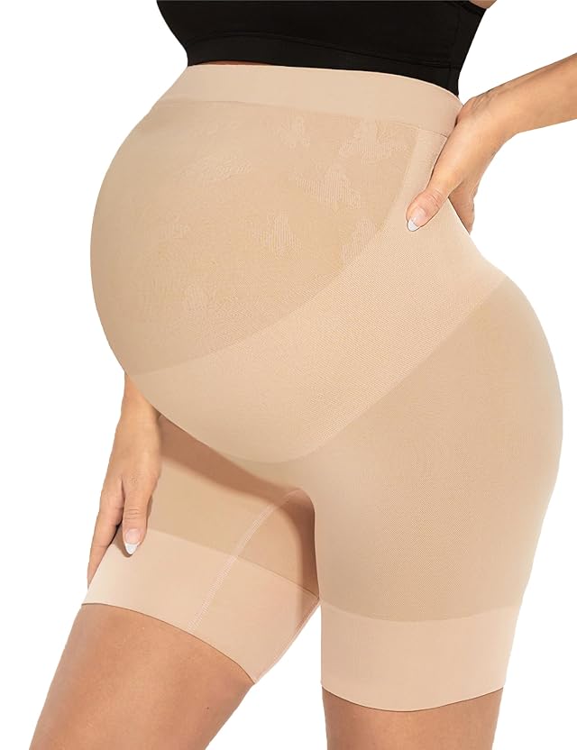 Narcissus Bump Proud Seamless Maternity Shapewear Mid-Thigh Underwear - Maternity Dress for Baby Shower