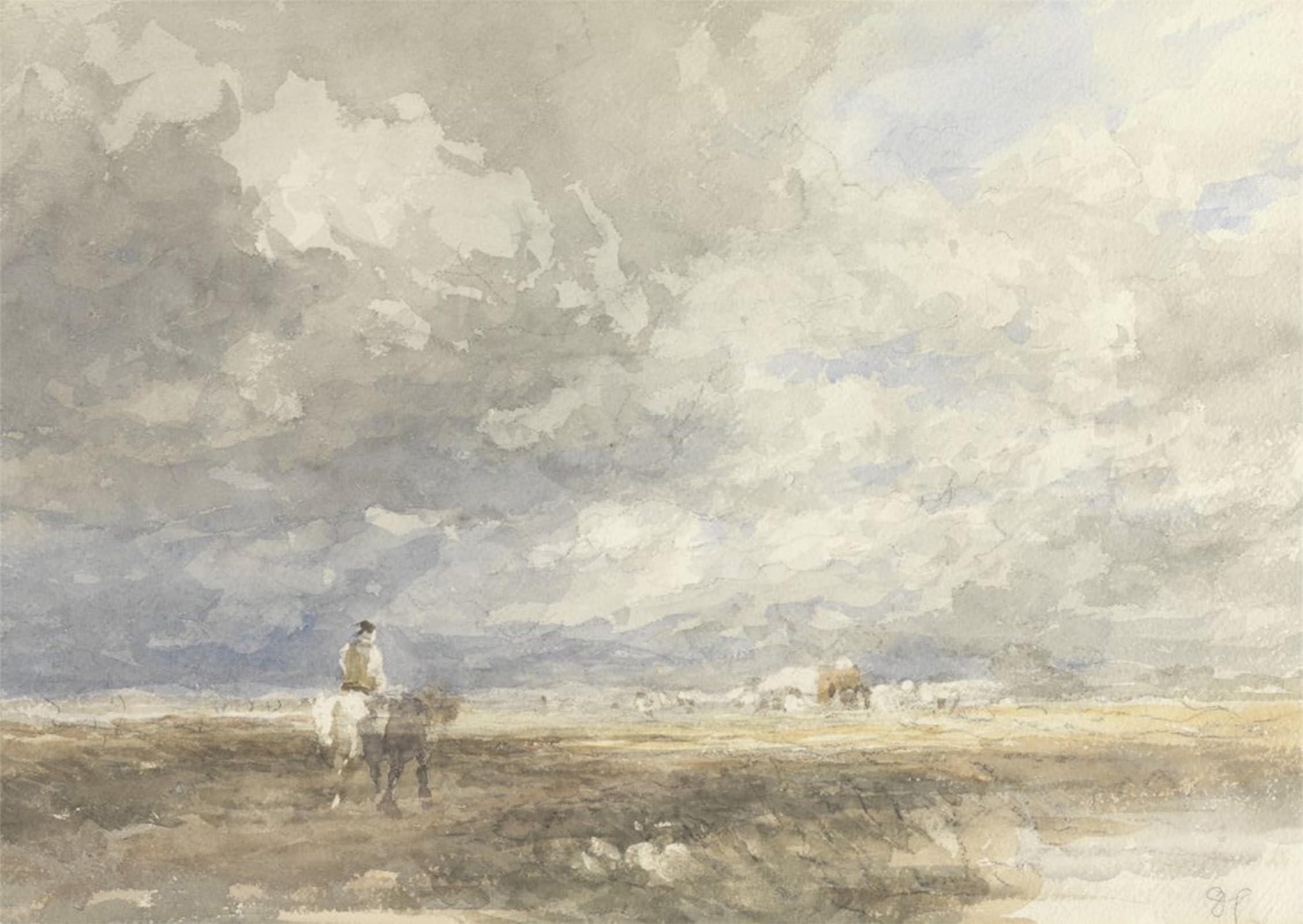 SERENDIPITP Vintage Wall Art Canvas Nordic Poster Canvas Print Picture Going to the Hayfield by David Cox Wall Art Poster for Home Decor 60x90cm